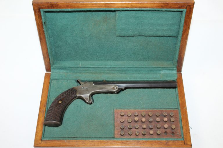C R European Belgian Mm Flobert Rimfire Pistol Antique Firearms