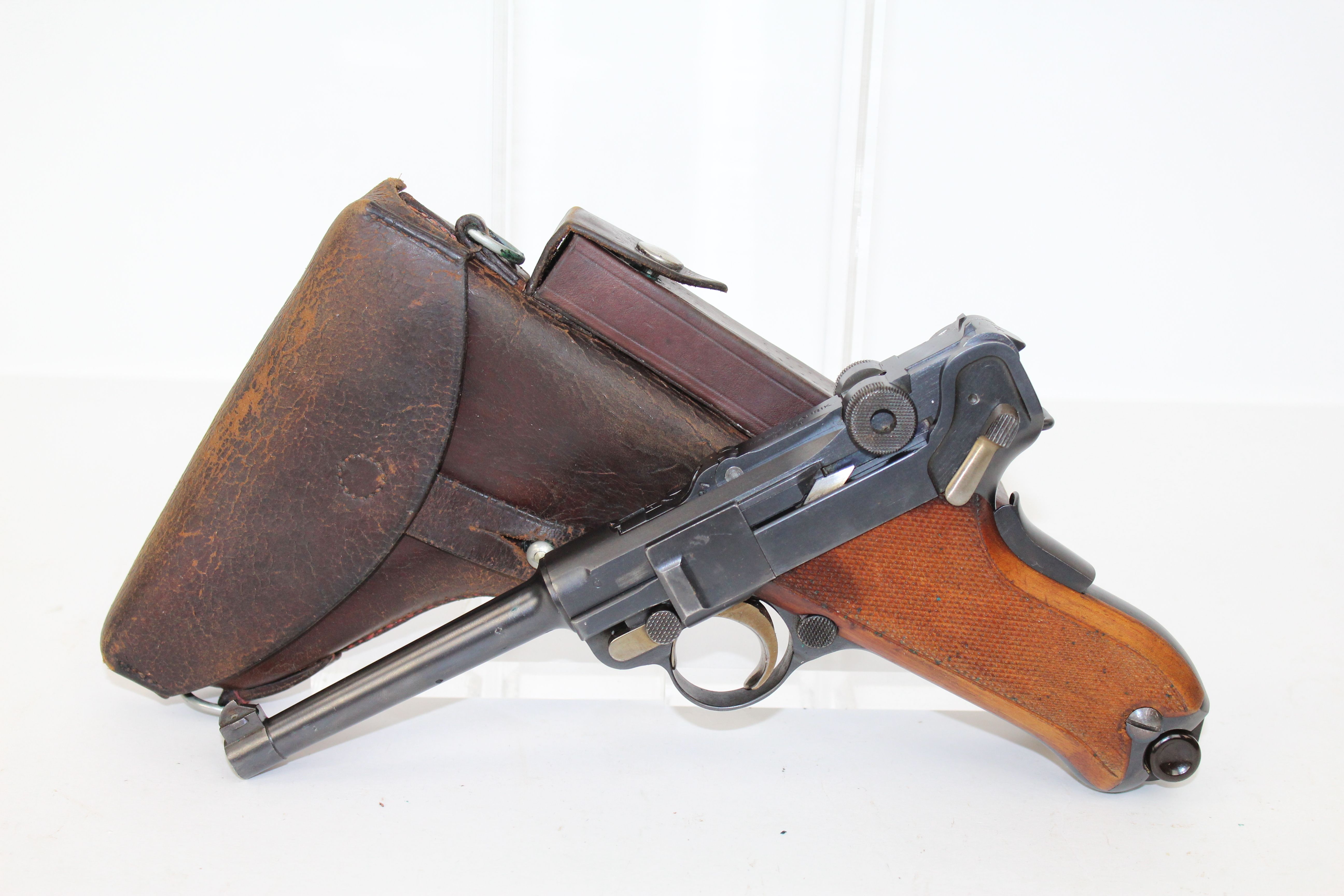 Swiss Waffenfabrik Bern Model Luger Semi Automatic Pistol With