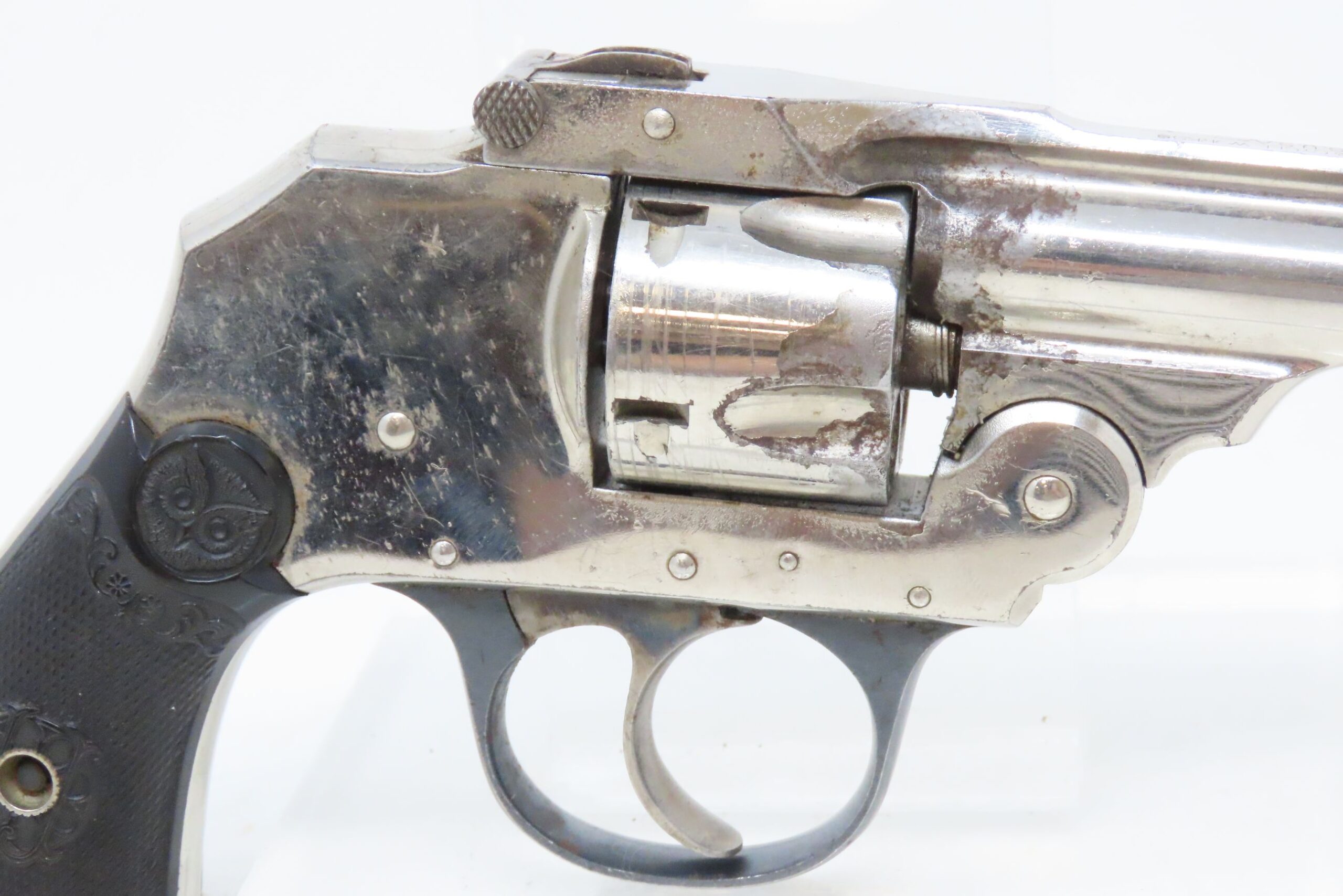 Iver Johnson Safety Automatic Hammerless Revolver 9 15 C RAntique015