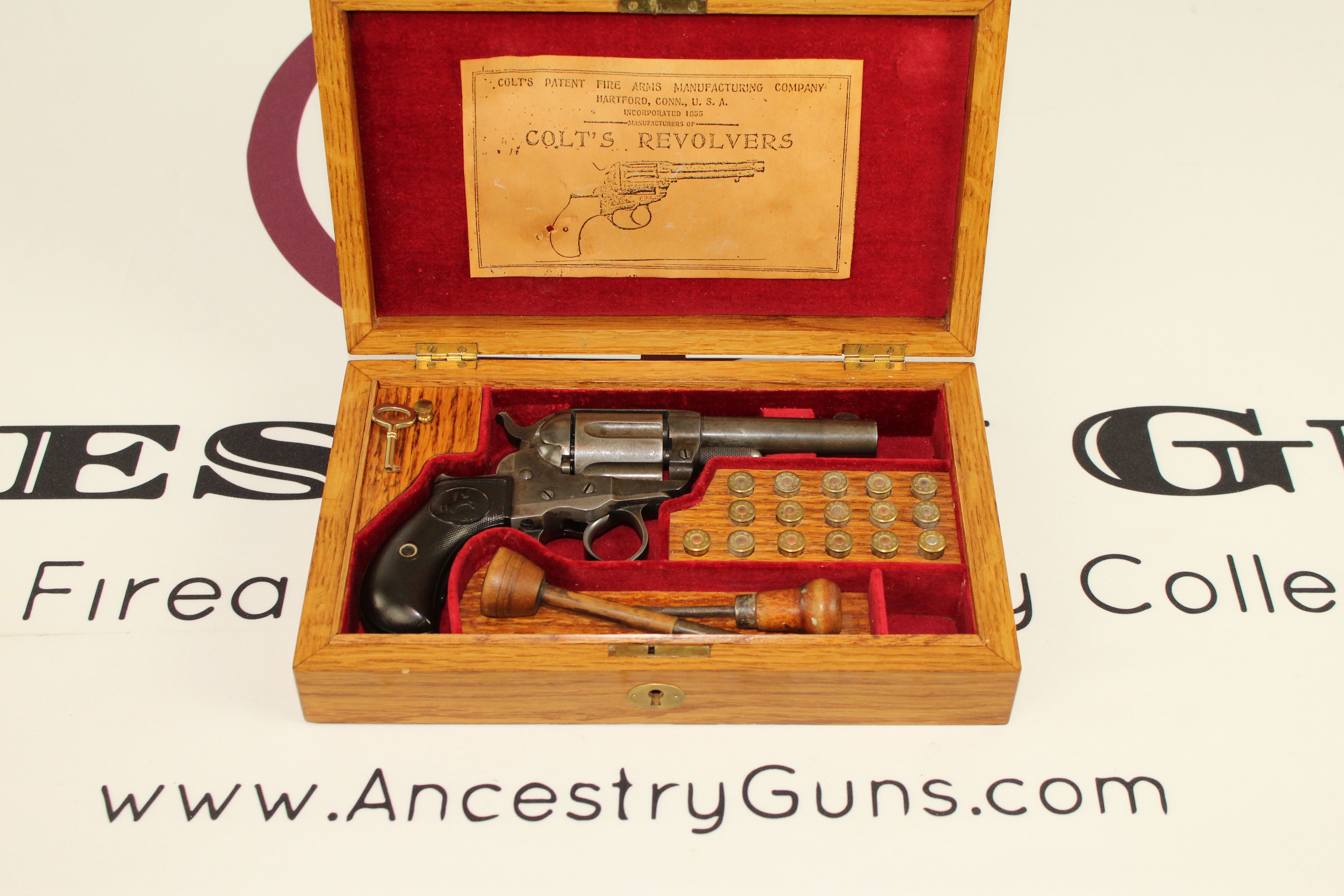 Colt Model 1877 Lightning Double Action 38 Revolver Antique Firearm 001 Ancestry Guns 7149