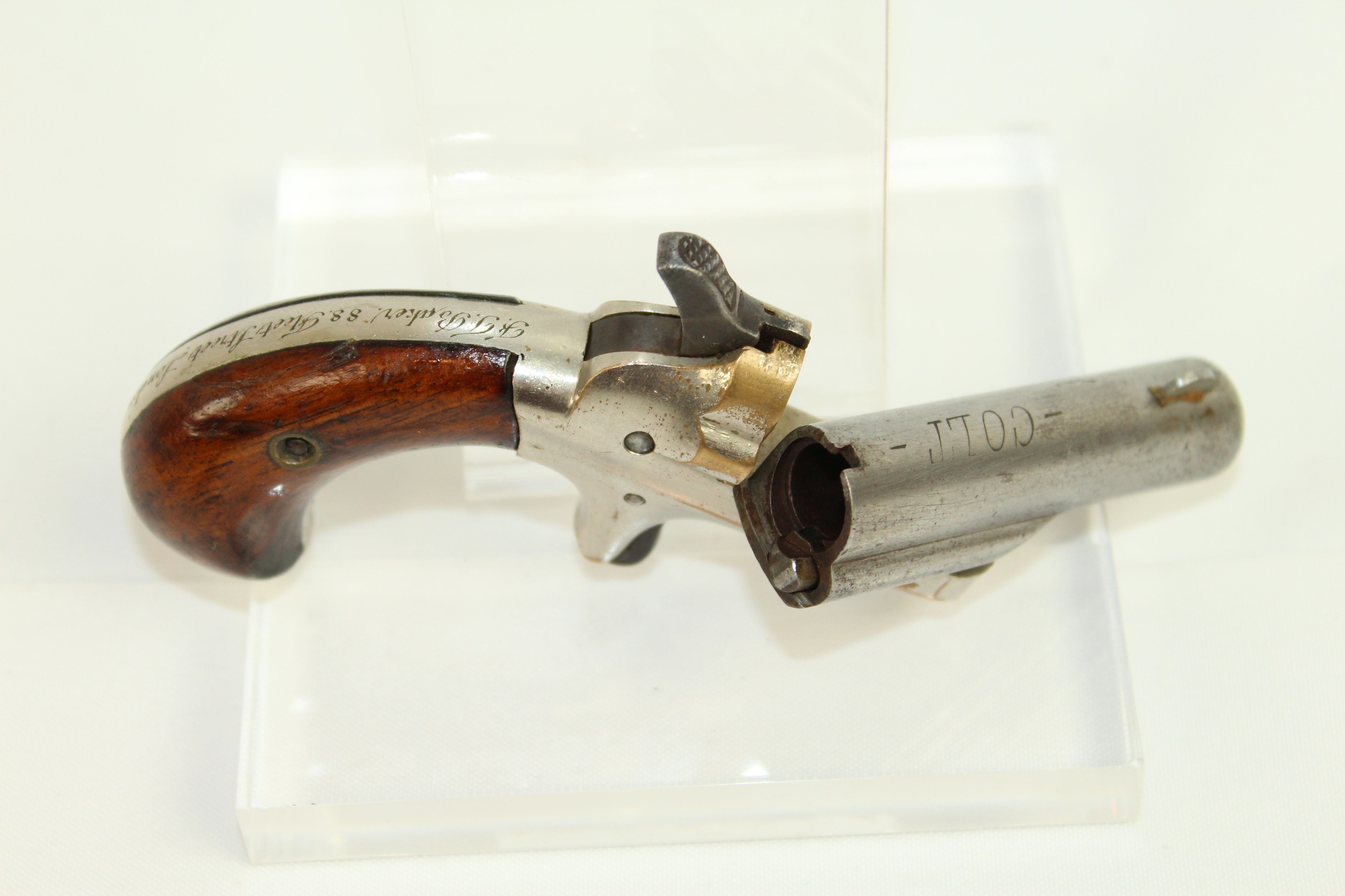 Antique Colt Third Model Thuer Deringer Derringer British English Ancestry Guns