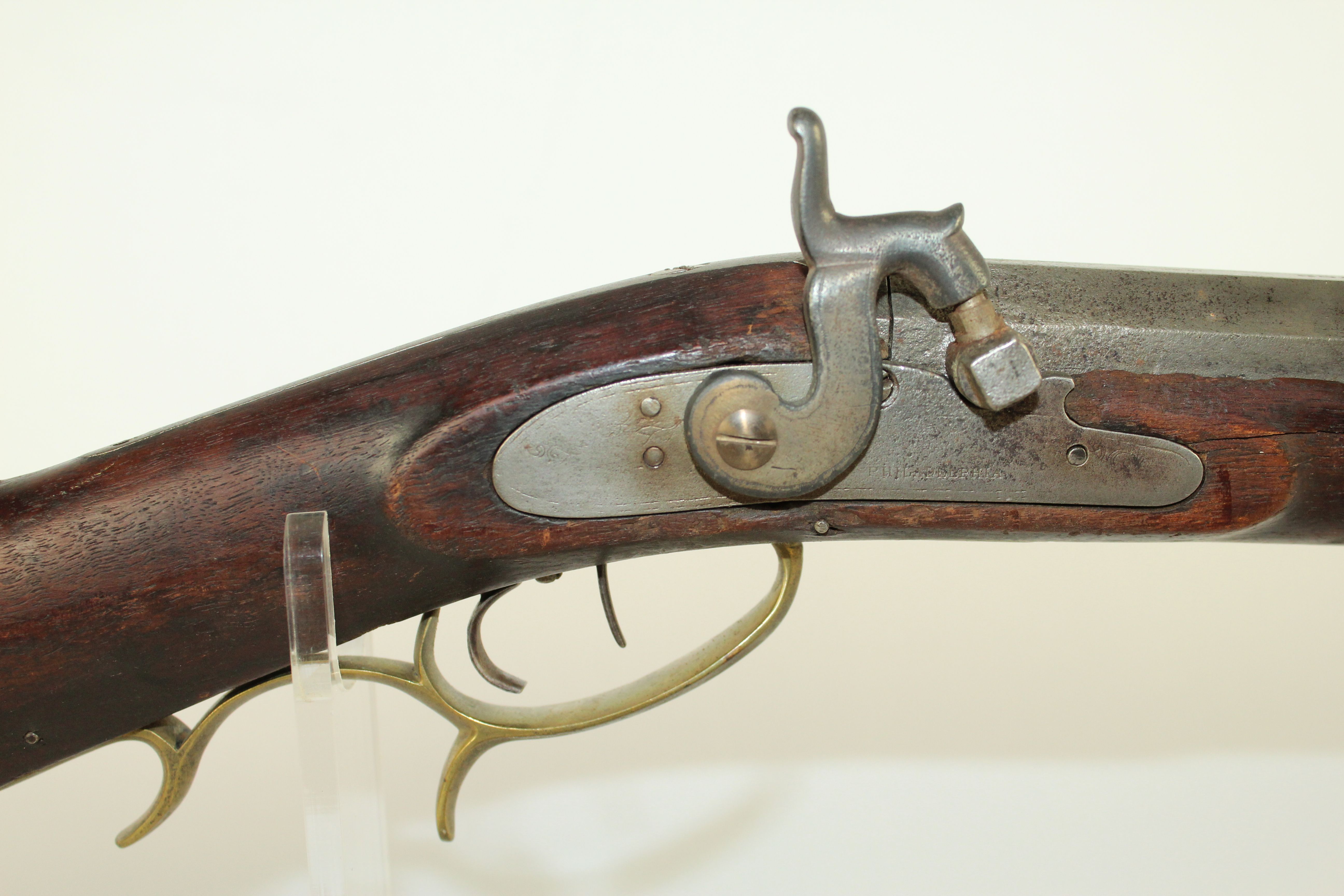 American Kentucky Pennsylvania Hudson Long Rifle Antique Firearm 002 ...