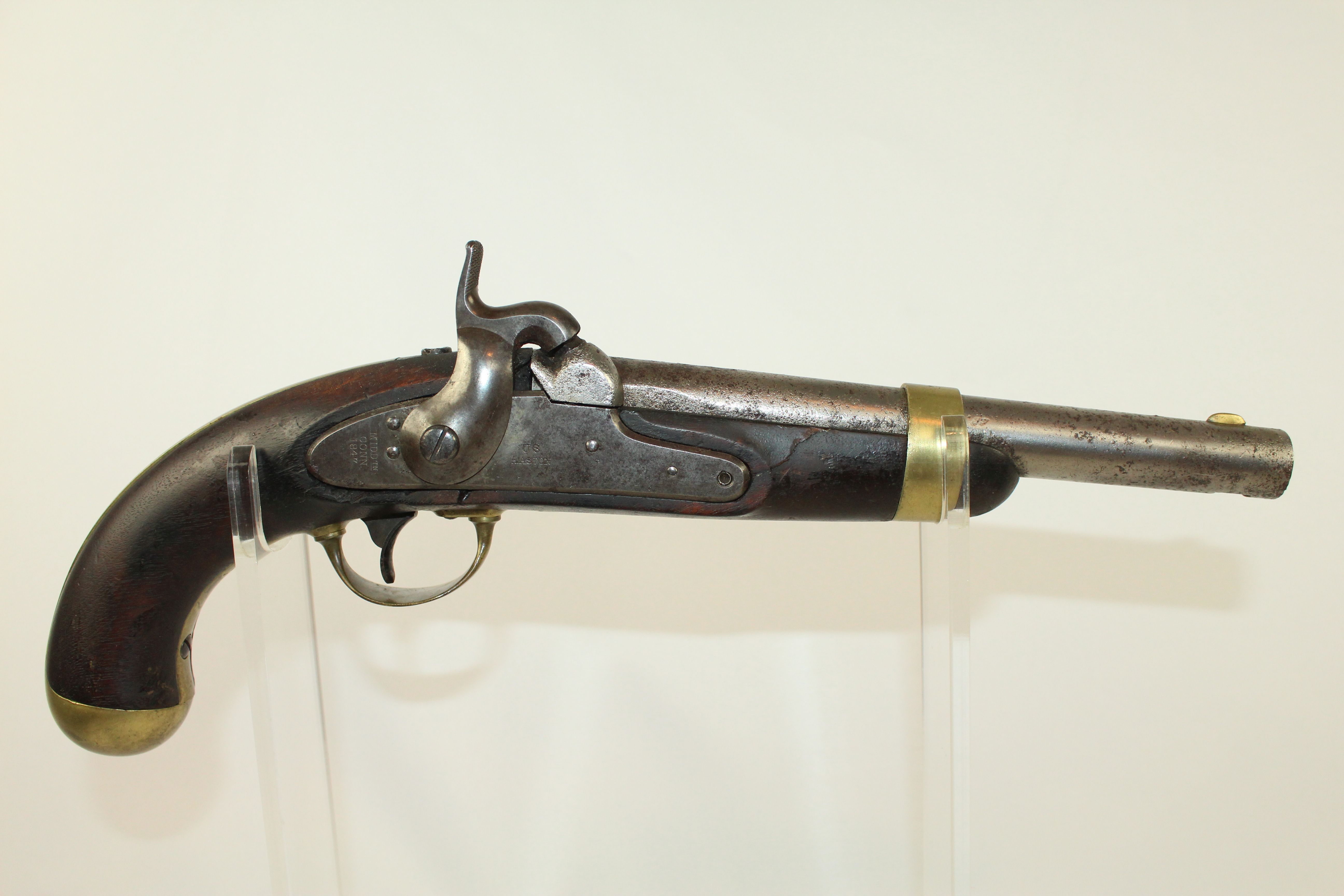 Aston US Model 1842 Dragoon Cavalry Civil War Pistol Antique Firearm ...