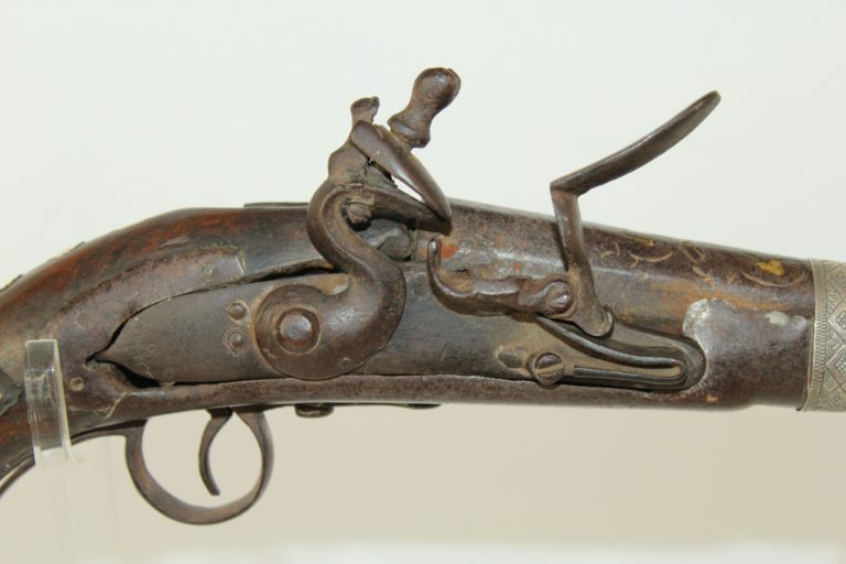 Colonial Flintlock Pistol Antique Firearm 002 | Ancestry Guns