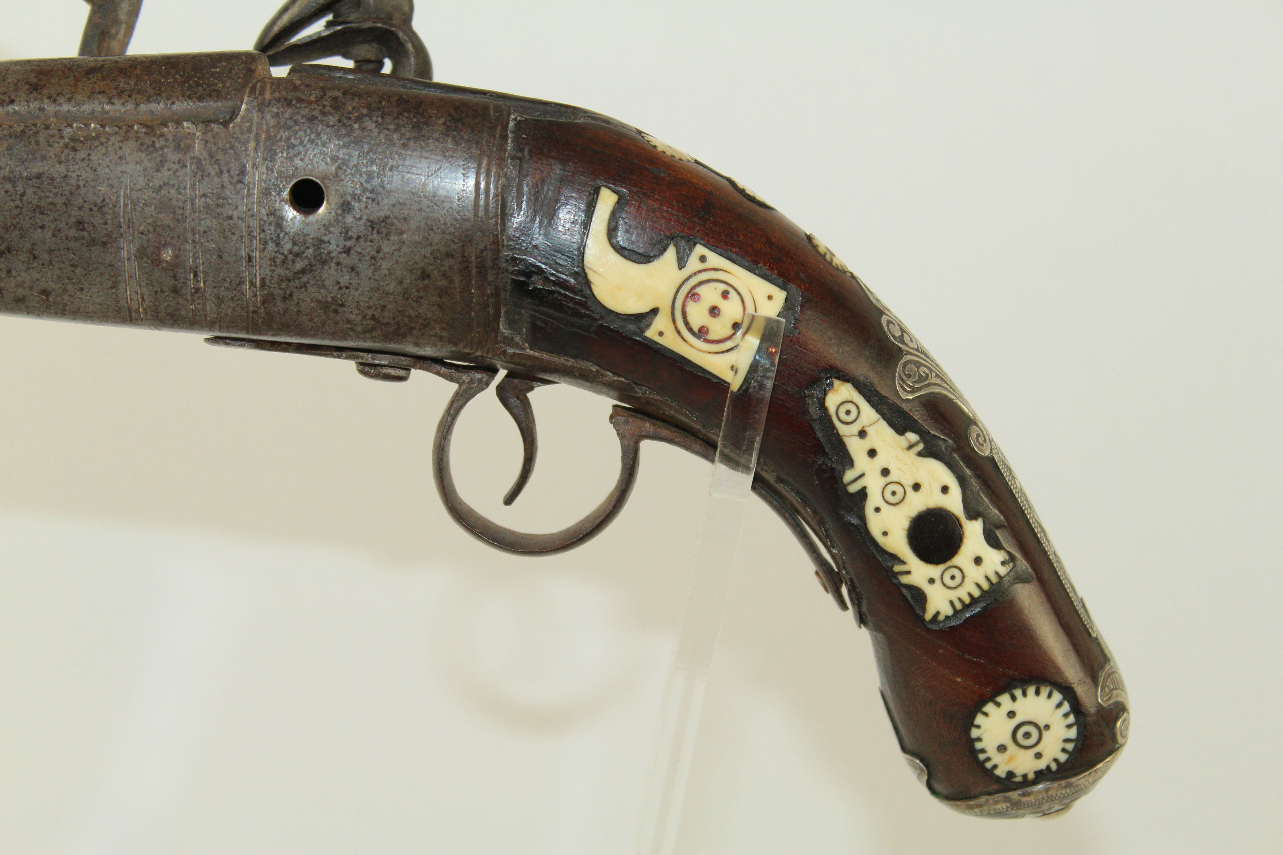Colonial Flintlock Pistol Antique Firearm 009 | Ancestry Guns