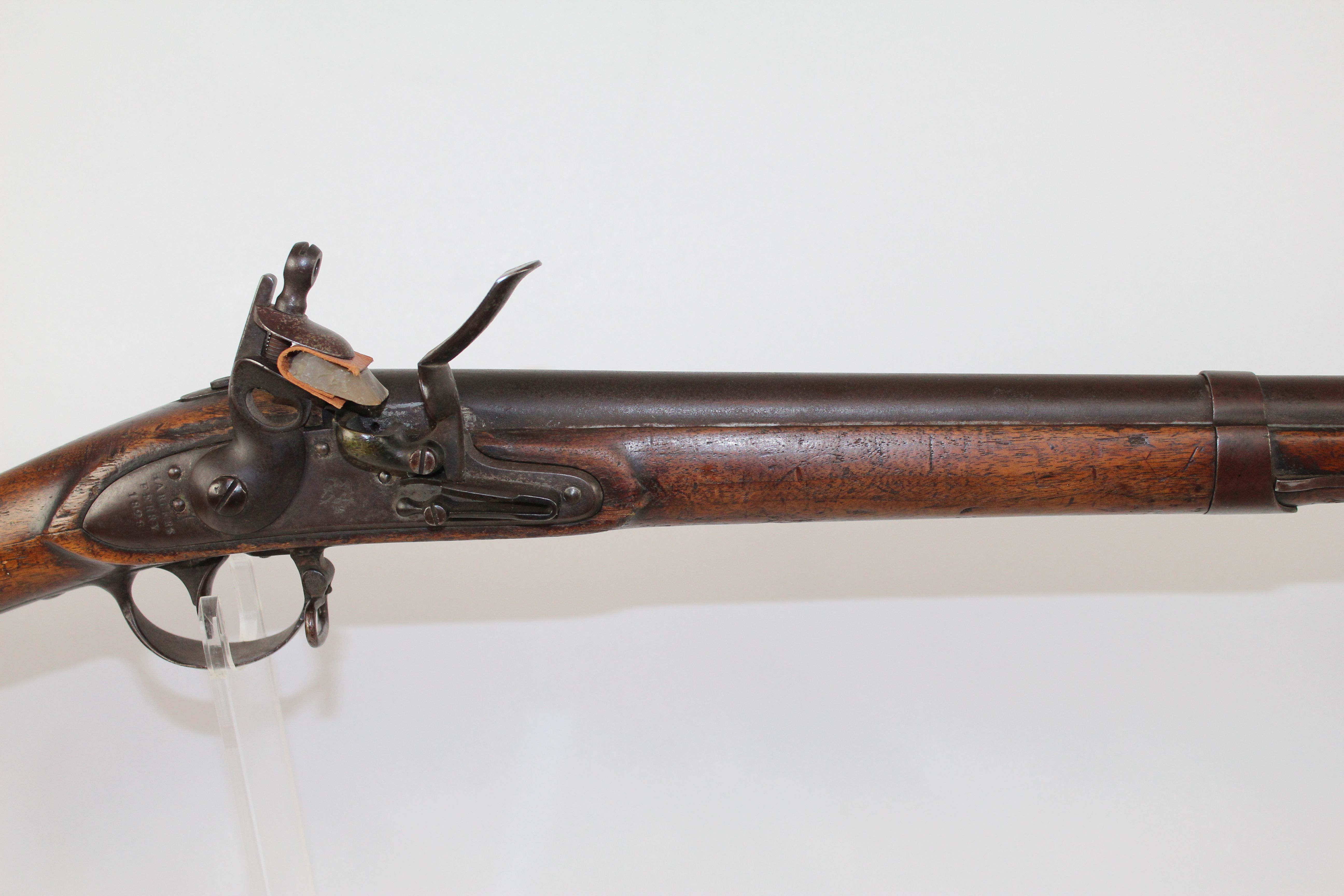 Civil War Harpers Ferry Flintlock Musket Antique Firearms