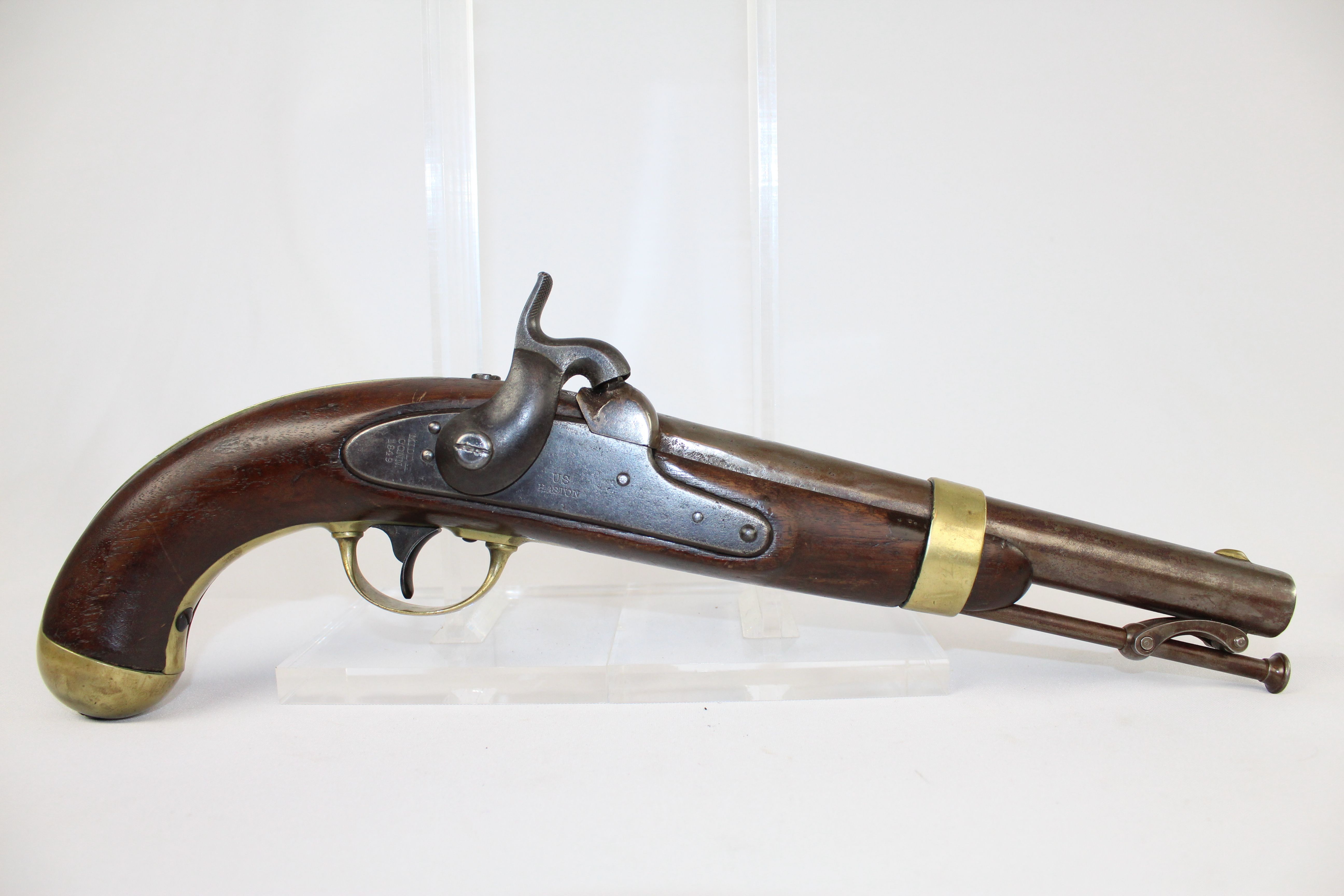 Aston 1842 Percussion Pistol Civil War Antique Firearms 002 | Ancestry Guns