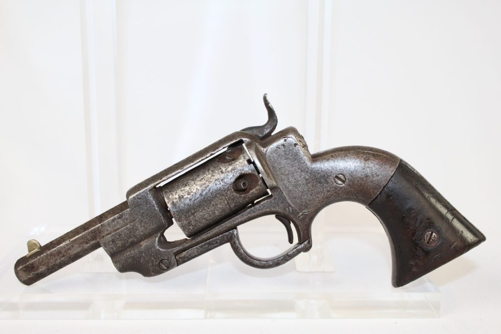 Ethan Allen & Wheelock Side Hammer Percussion Revolver Antique Firearms ...