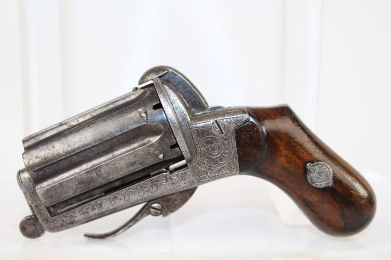 European Belgian Pepperbox Meyers Brevete Revolver Antique Firearms 009 ...