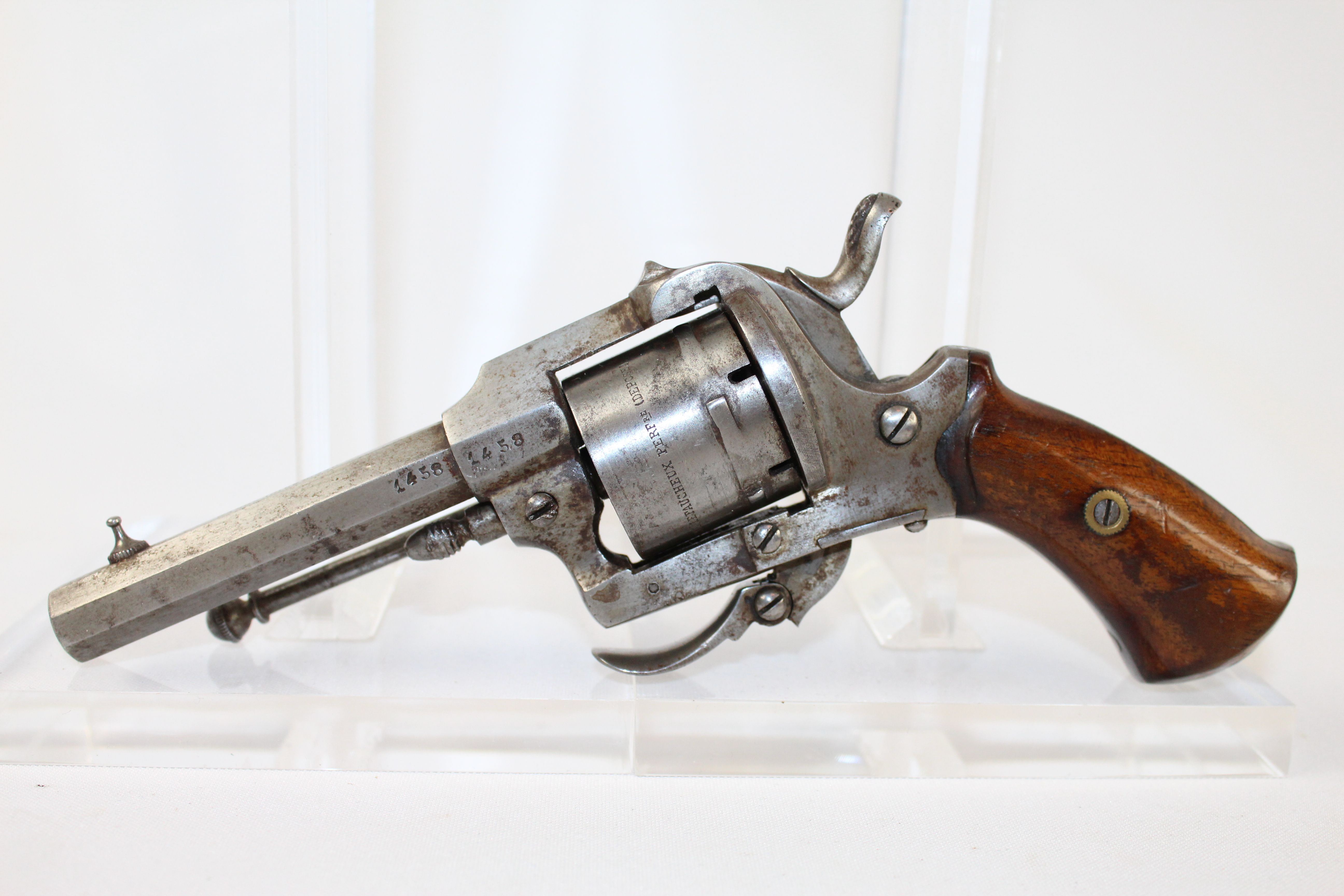 European Belgian French Pinfire Lefaucheux Revolver Antique Firearms ...