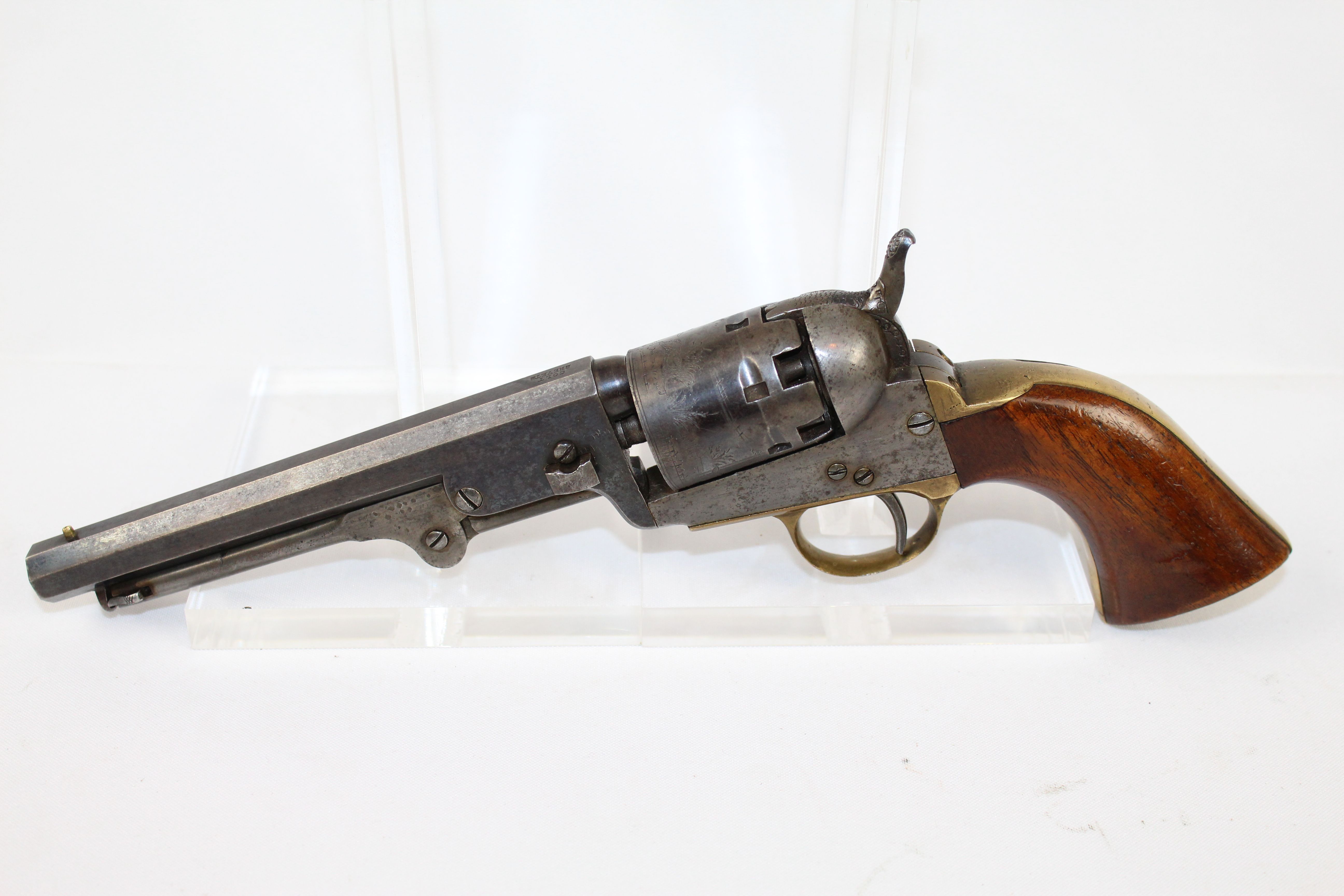 1850s Samuel Colt Belgian Brevete Model 1849 Pocket Revolver Antique ...