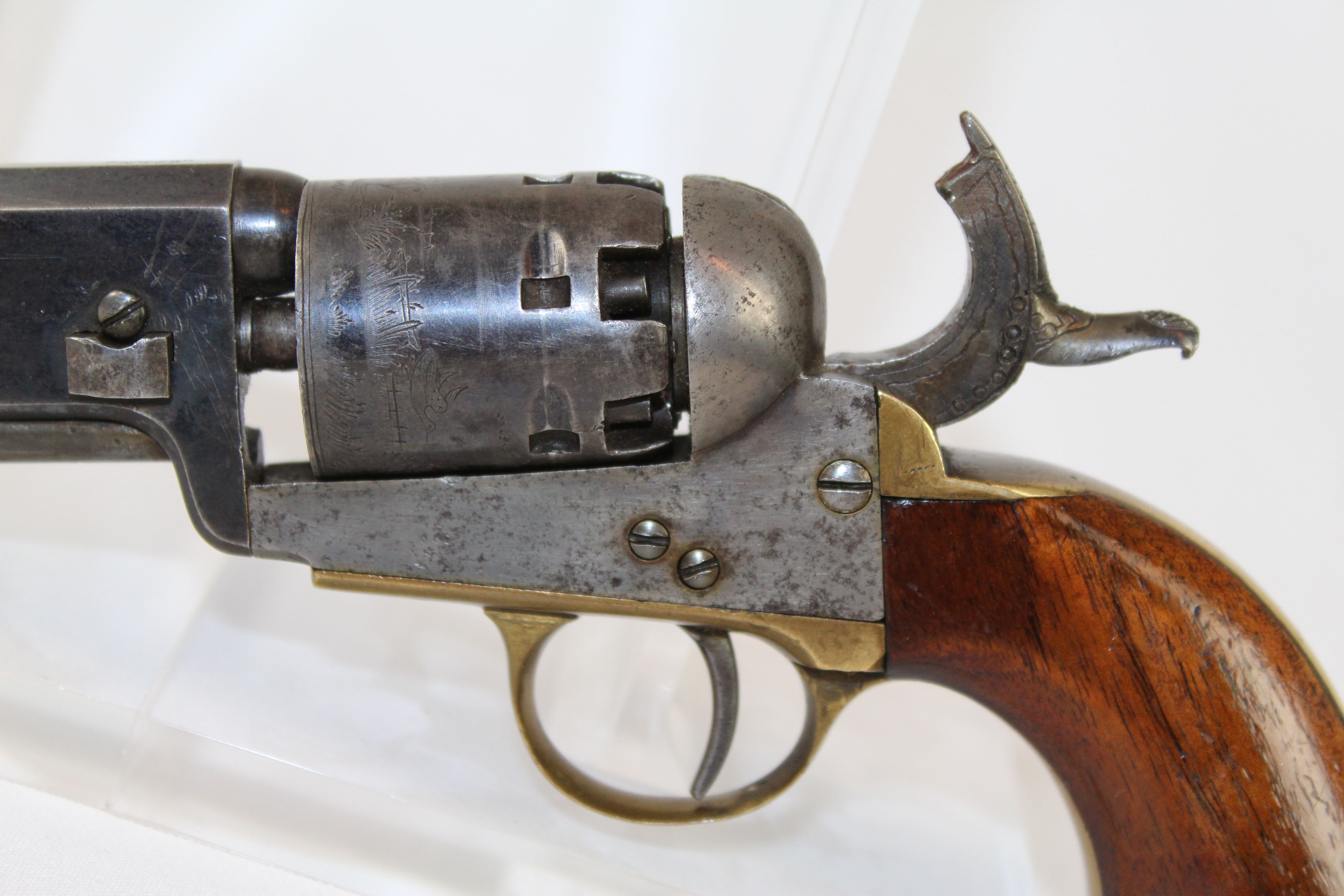 1850s Samuel Colt Belgian Brevete Model 1849 Pocket Revolver Antique ...