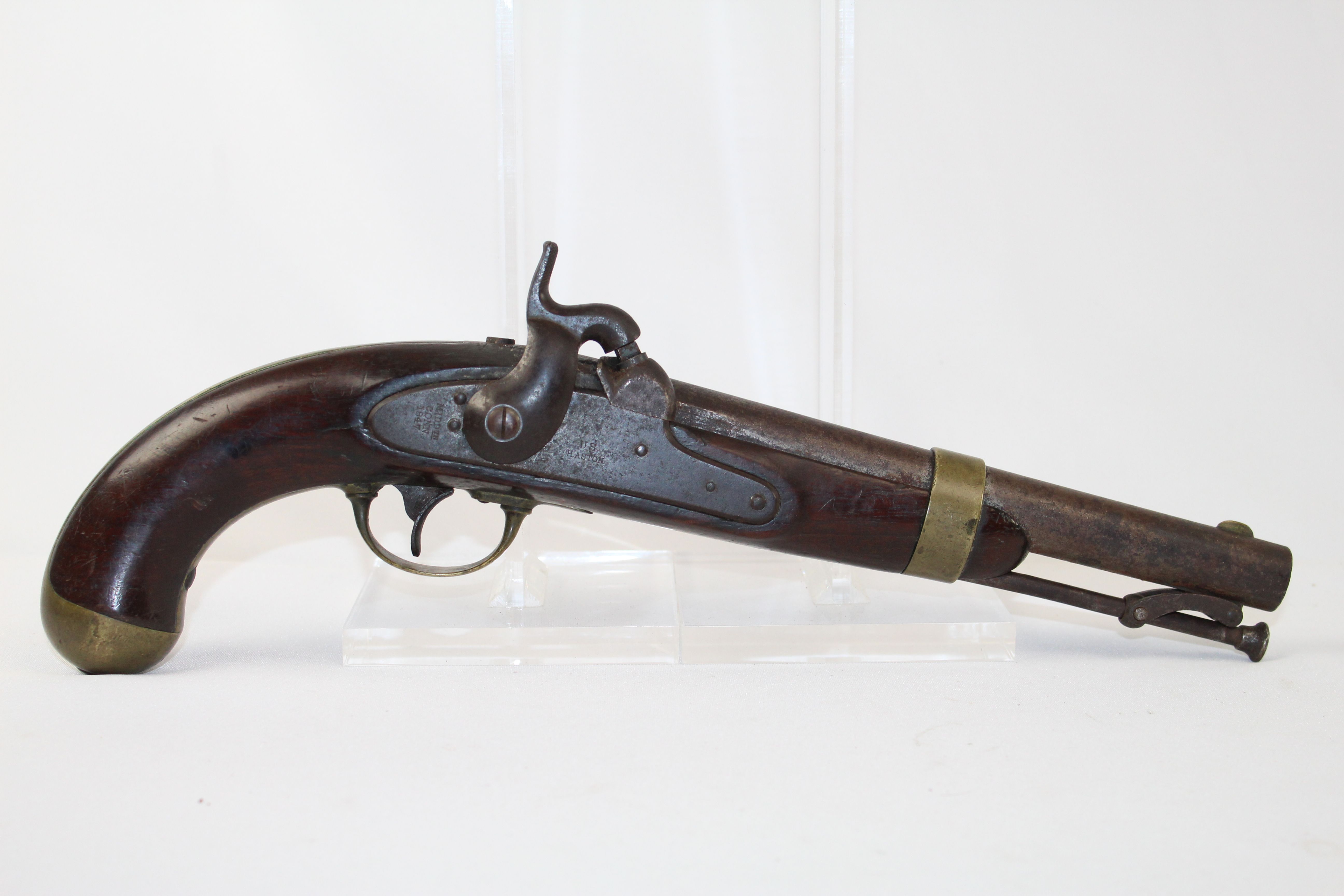 Mexican American War U.S. Model 1842 Aston Dragoon Pistol Antique ...