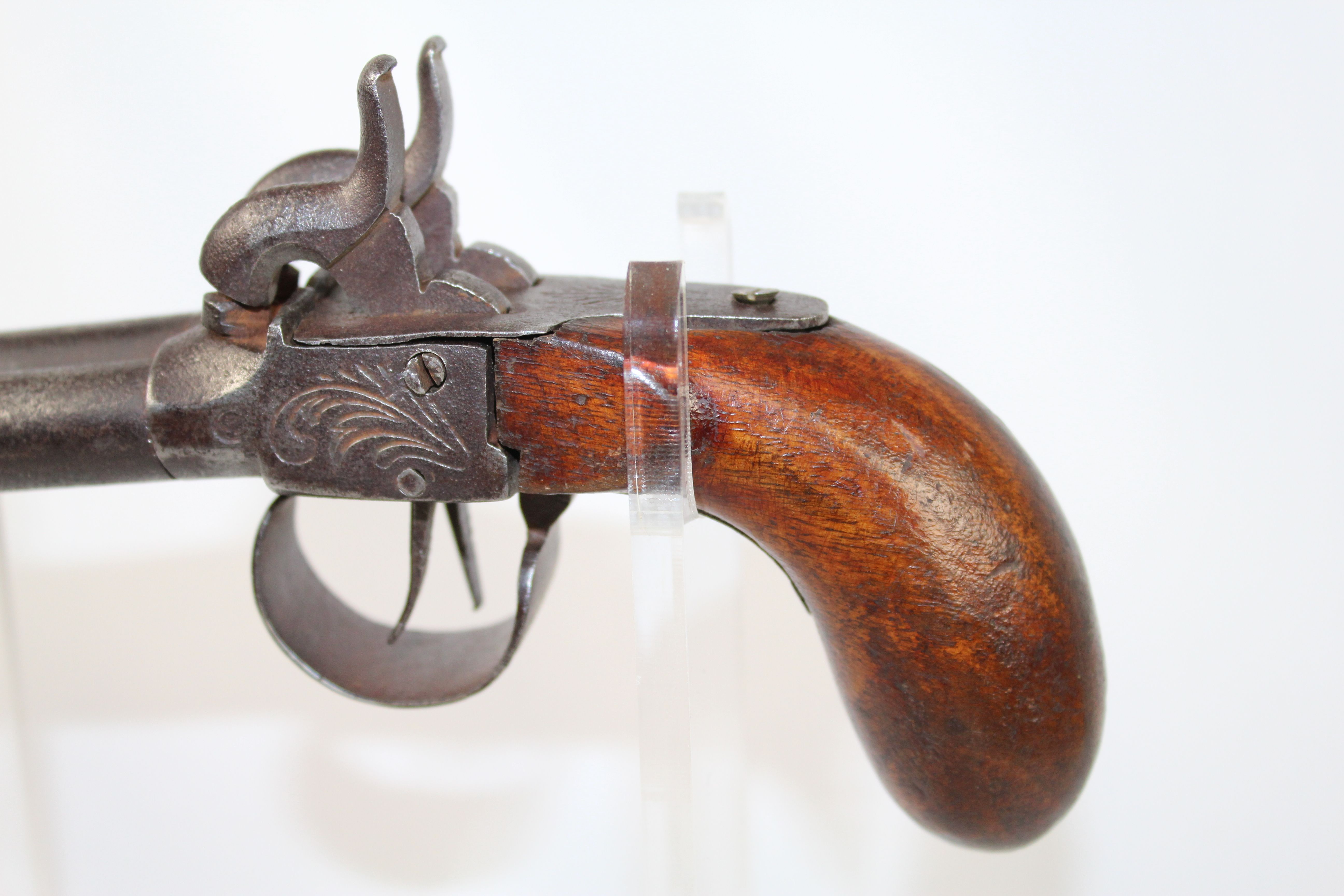 Belgian Double Barrel Pistol Antique Firearms 009 | Ancestry Guns