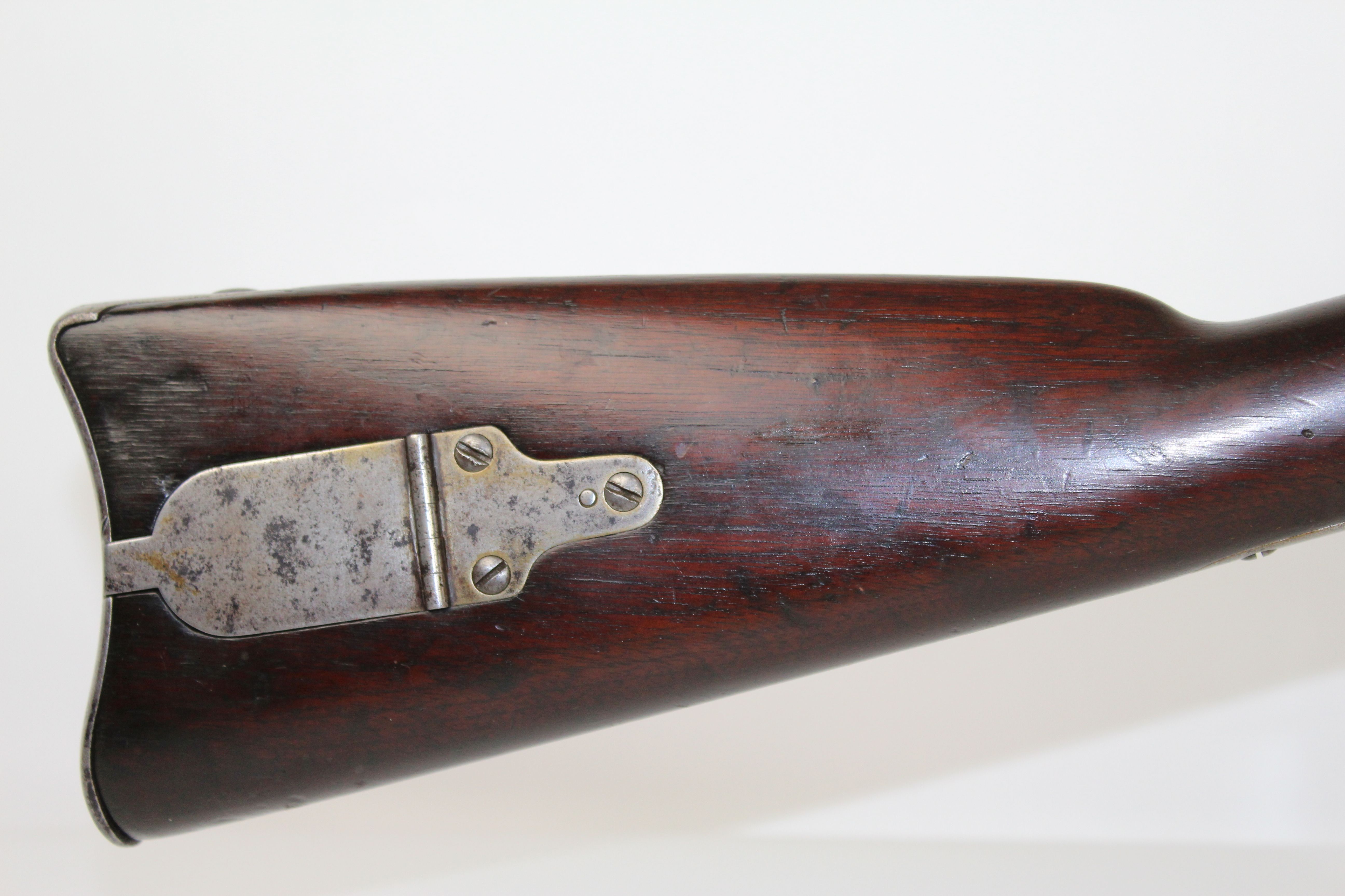 American Civil War Eli Whitney Jr Hump Back 1855 Buck Ball Musket ...