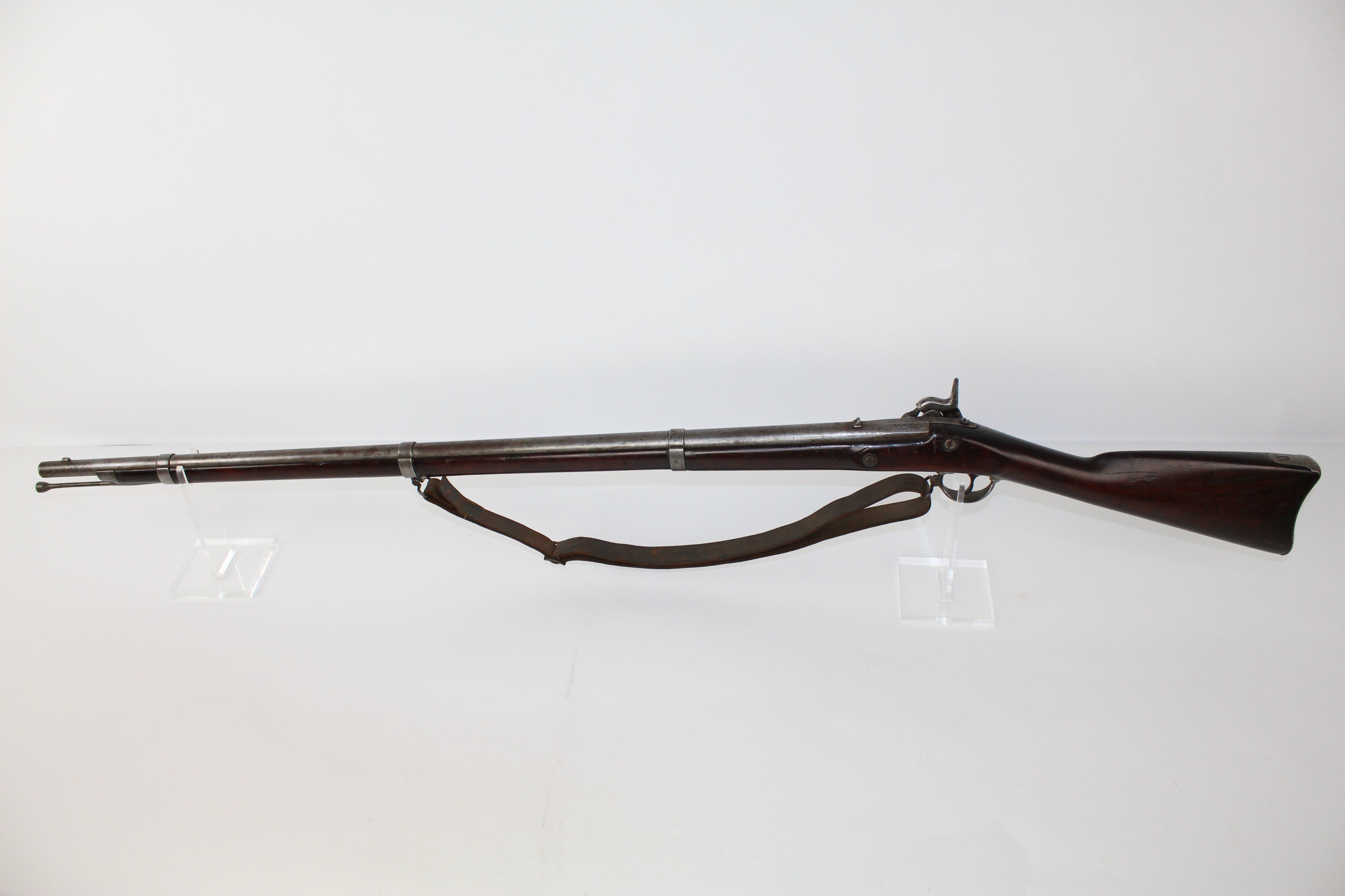 American Civil War Eli Whitney Jr Hump Back 1855 Buck Ball Musket ...