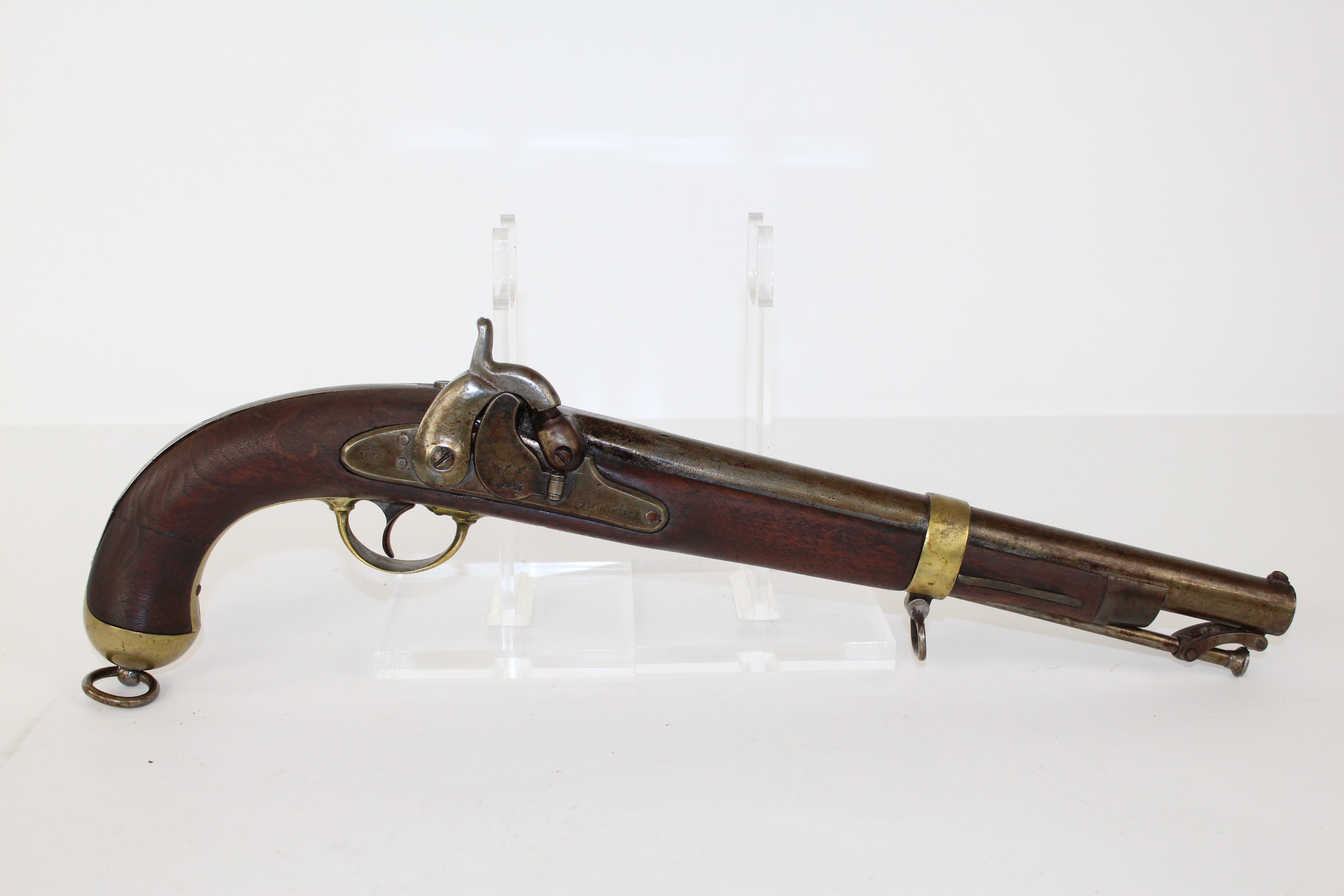 U.S. Springfield Model 1855 Percussion Pistol Carbine C&R Antique 001