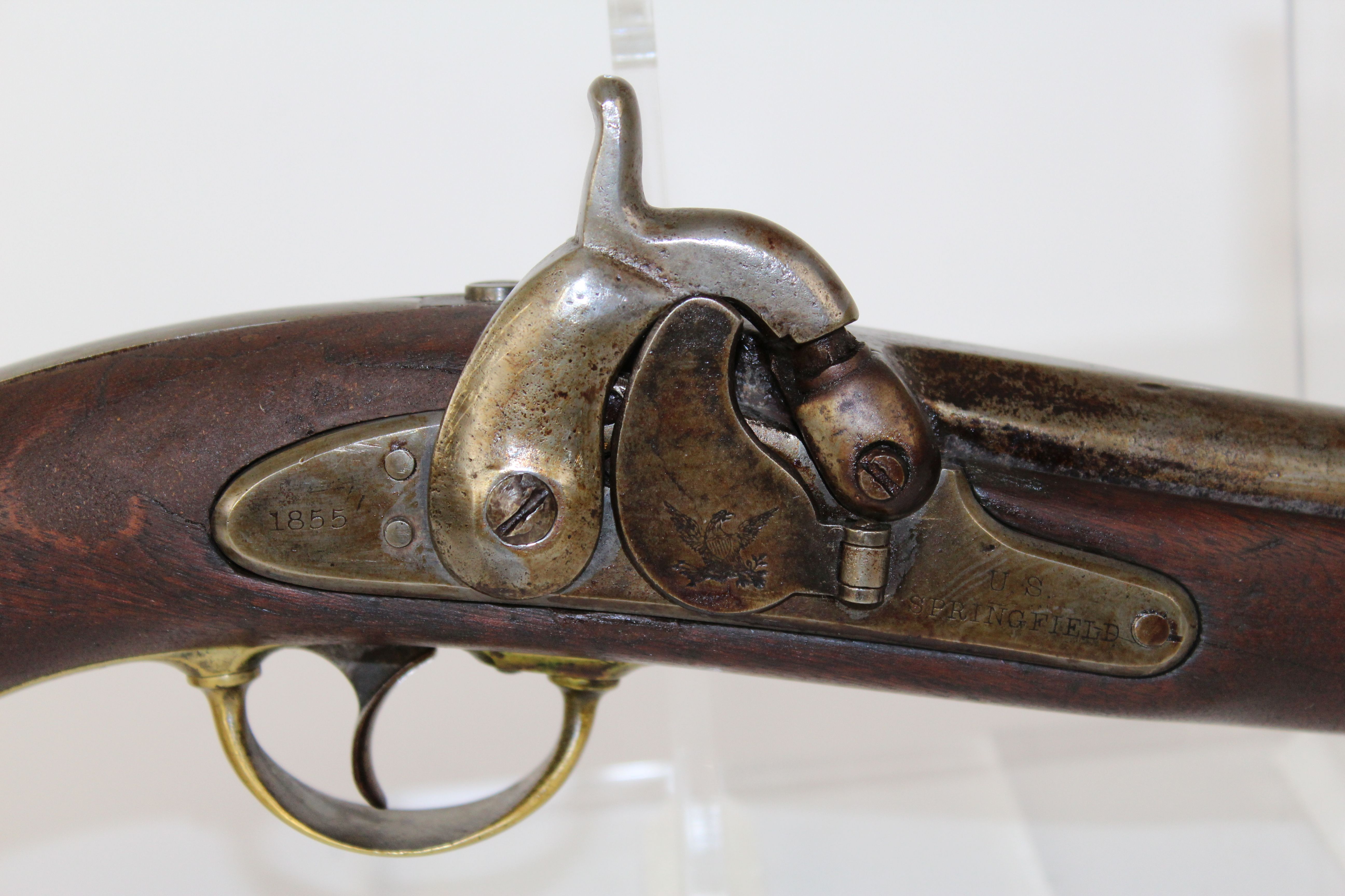 U.S. Springfield Model 1855 Percussion Pistol Carbine C&R Antique 003 ...