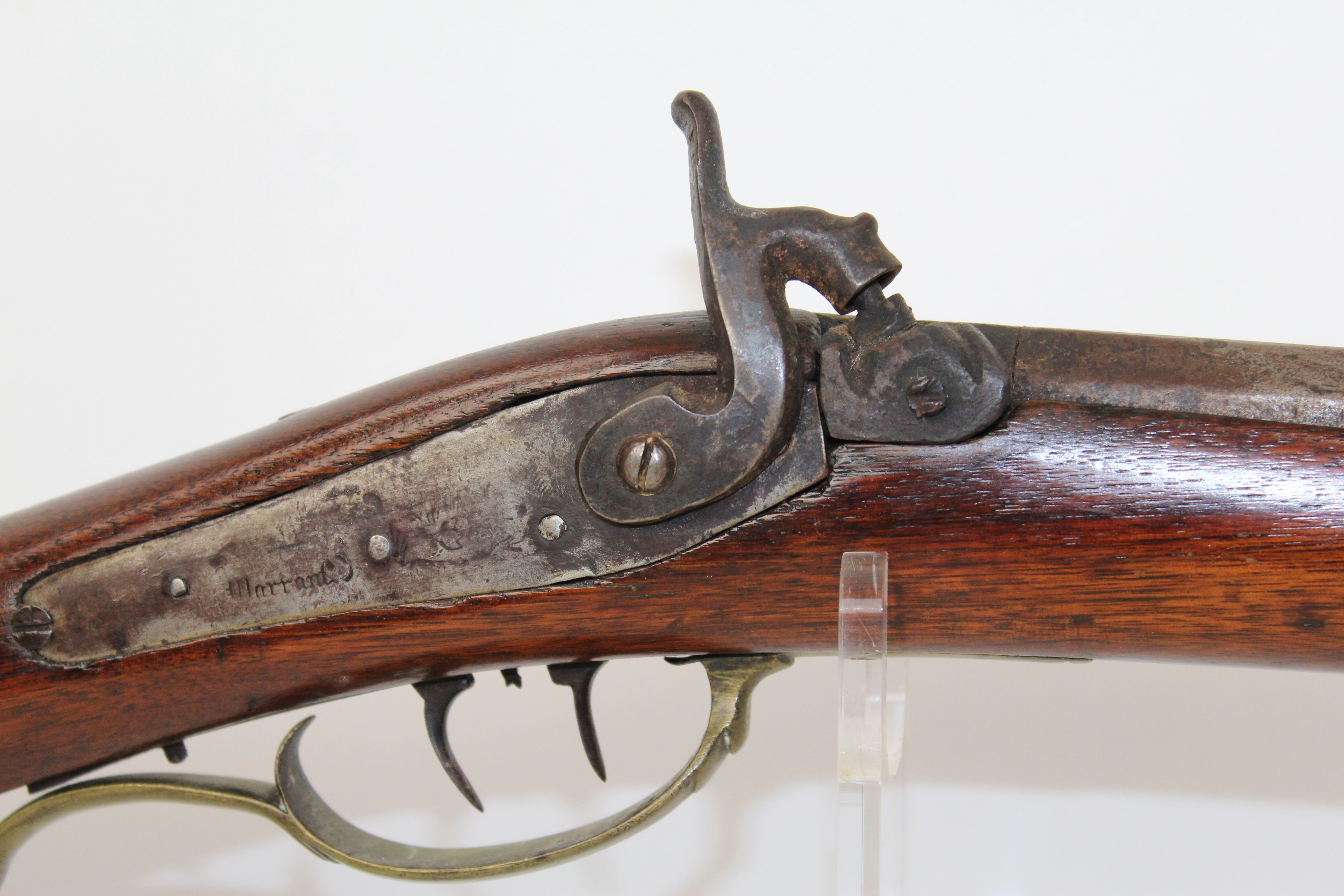 Engraved German Silver Mounted J.A. Lechler Back Action Rifle C&R ...