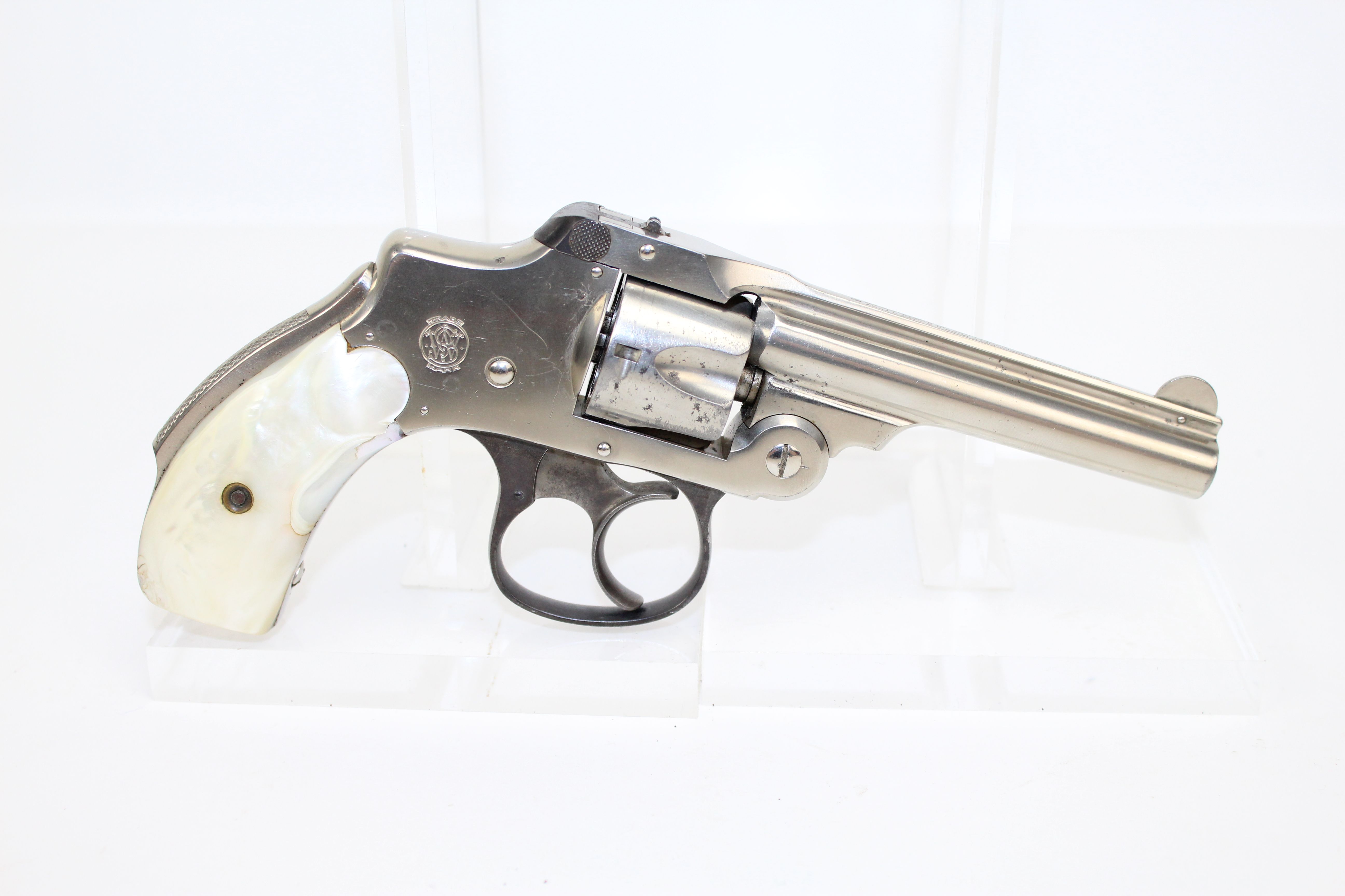 S&W .32 Hammerless 2nd Model Revolver with Pearl Grips C&R Antique011 ...