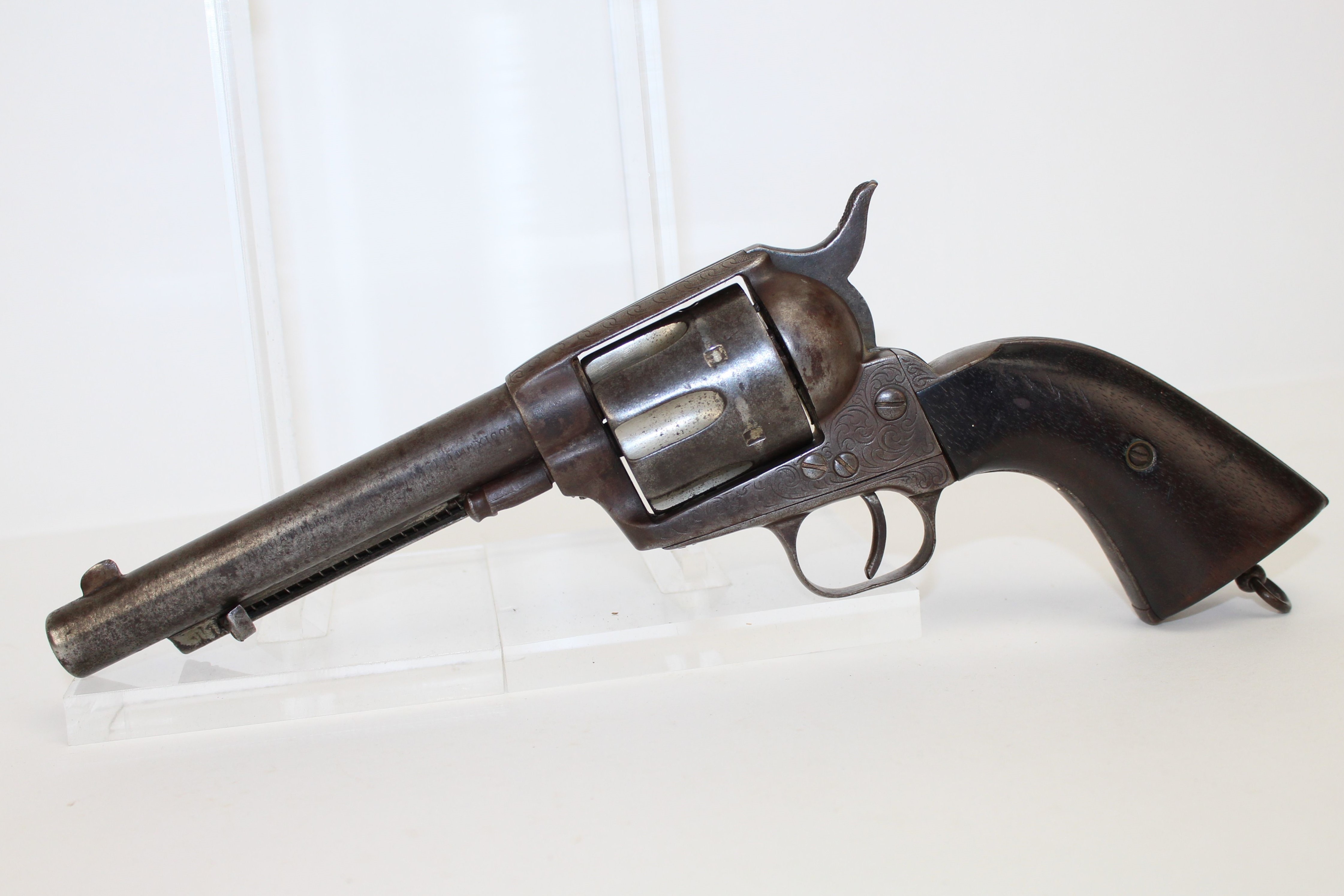 Engraved Spanish Copy of Colt Single Action Army Revolver C&R ...