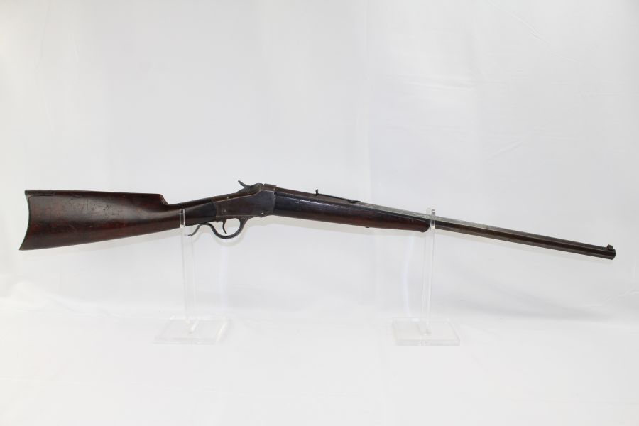 Winchester Model Low Wall Rifle In Short C R Antique Ancestry Guns