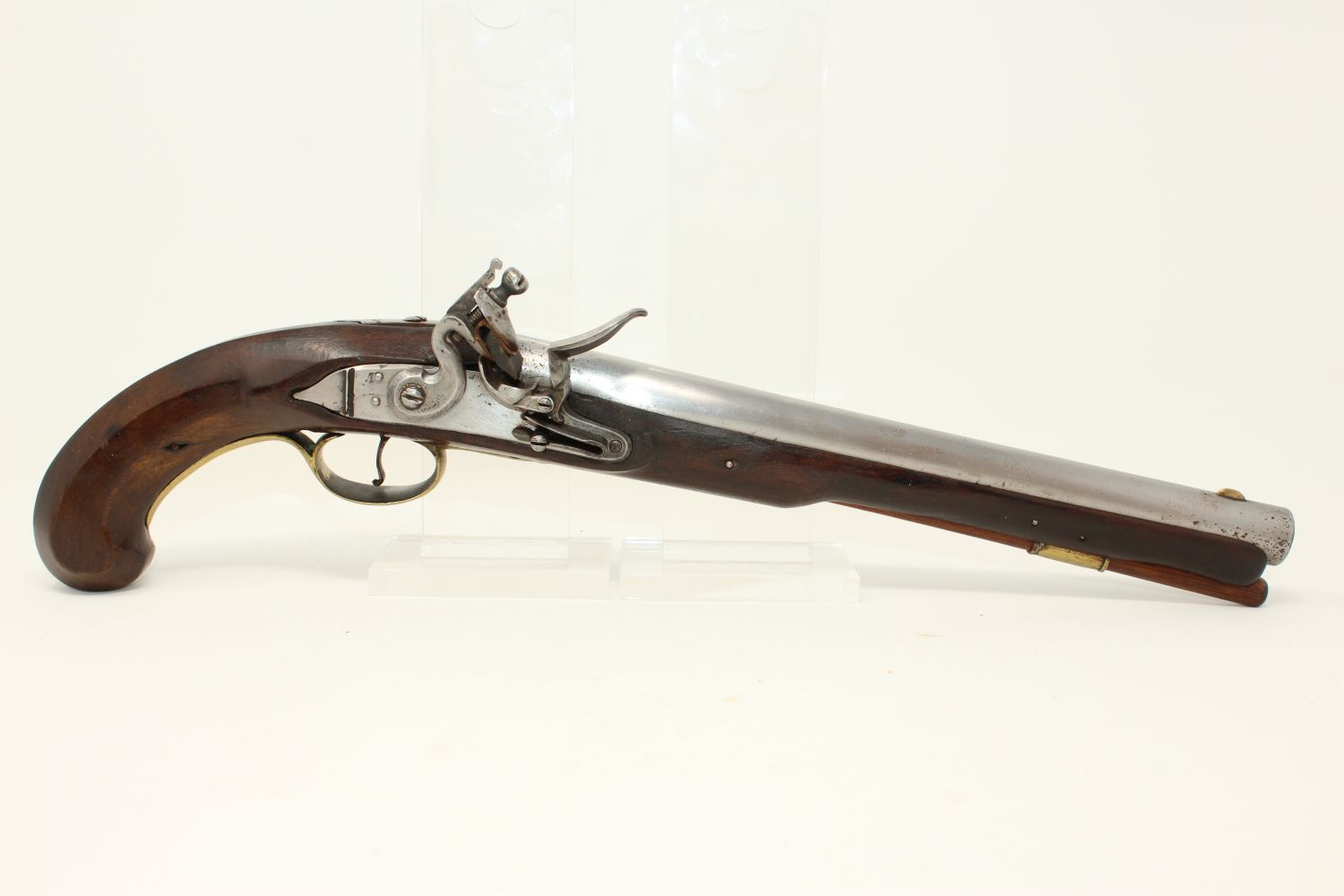 American Flintlock Pistol Wtih Virginia Markings C&r Antique001 