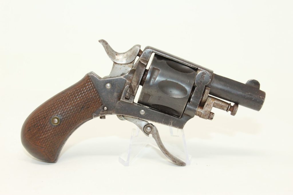 belgian Folding Trigger Double Action Revolver C&R Antique015