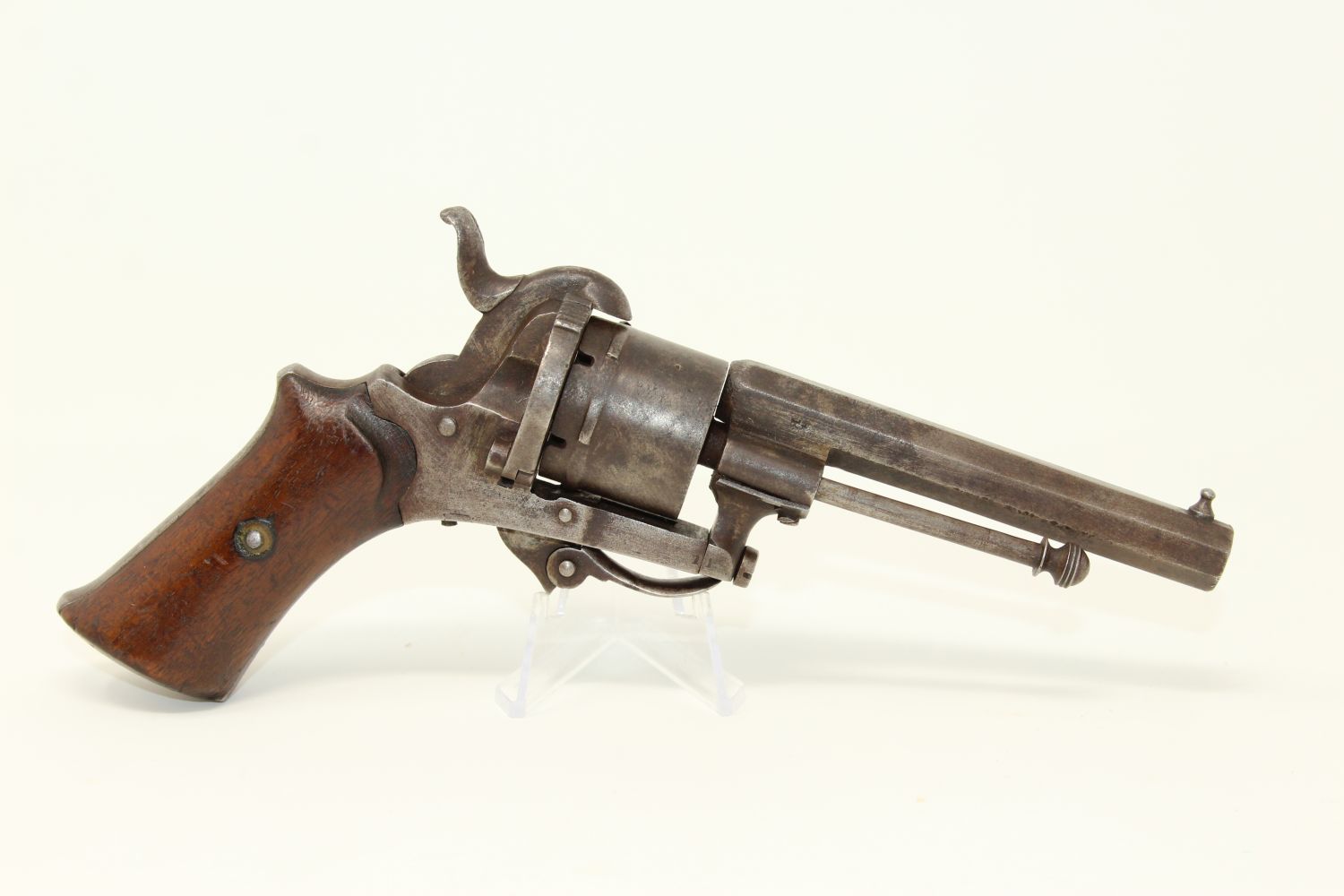 Belgian Folding Trigger Pinfire Revolver C&R Antique015 | Ancestry Guns