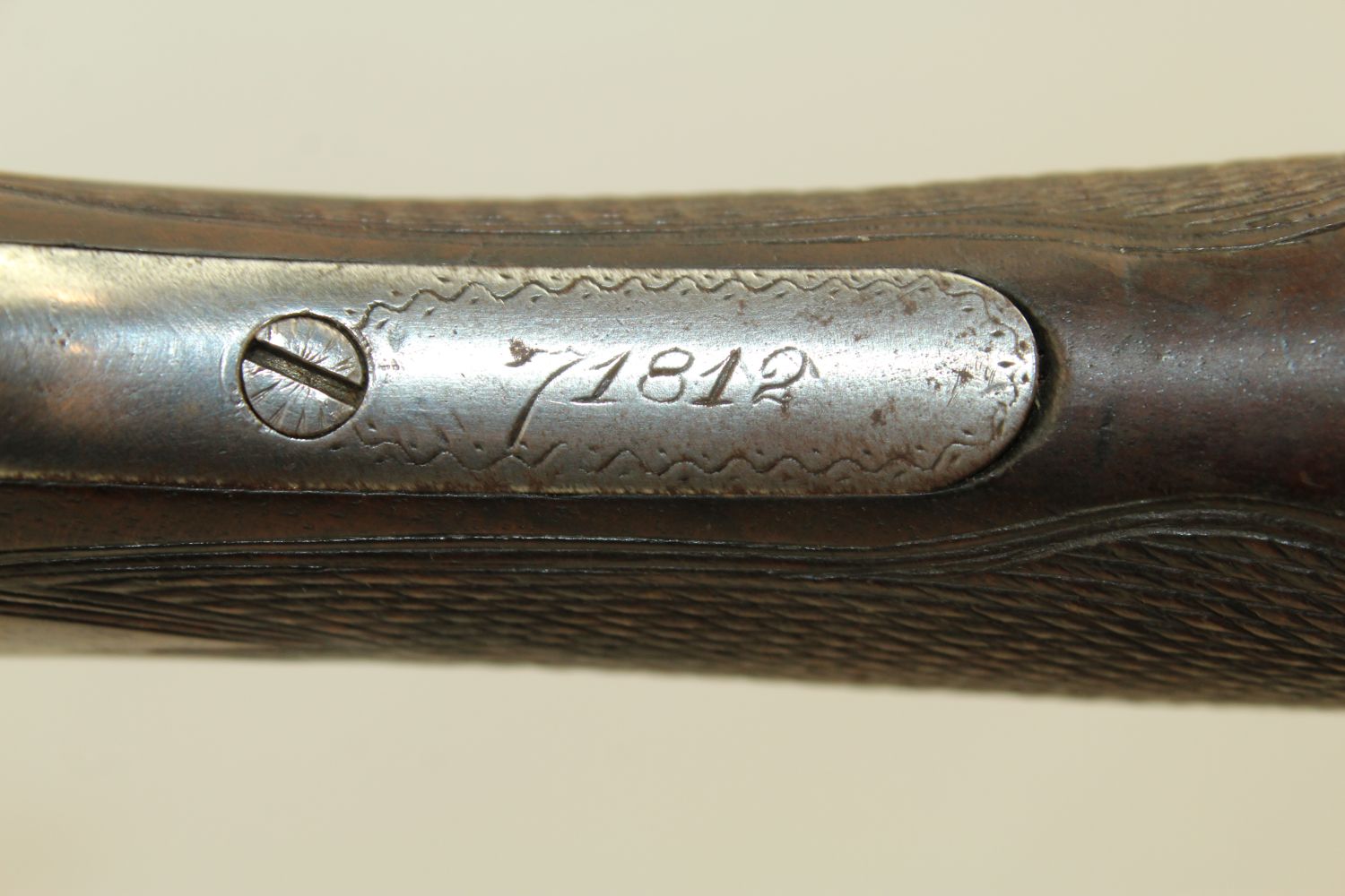 parker double barrel shotgun marked ov