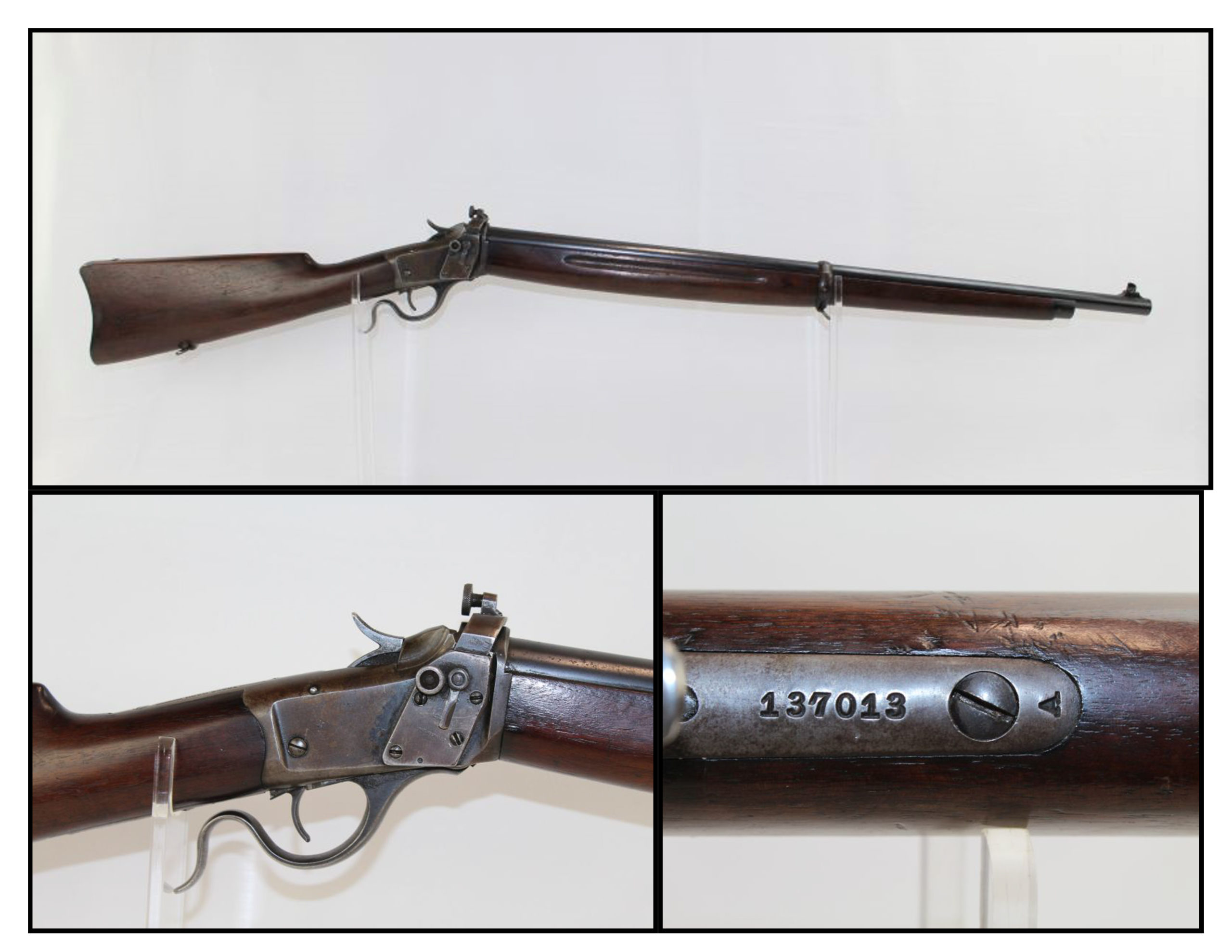 Collage Winchester Model 1885 Low Wall | Ancestry Guns