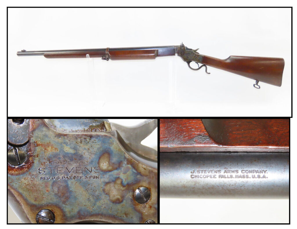 Collage Stevens No. 404 Semi Military Rifle 9.30.20 | Ancestry Guns