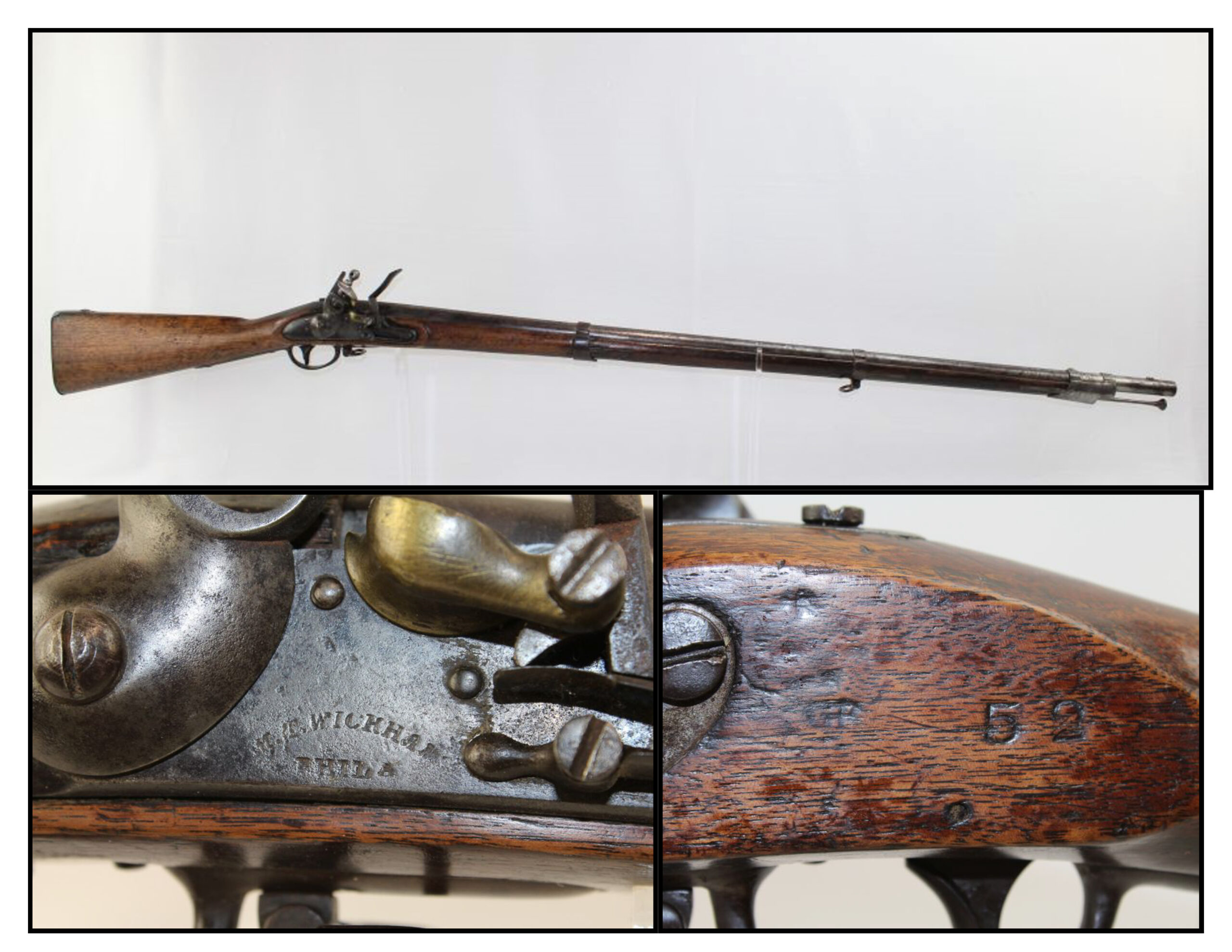 Collage M.T. Wickham Contract U.S. Model 1816 FLintlock Musket ...