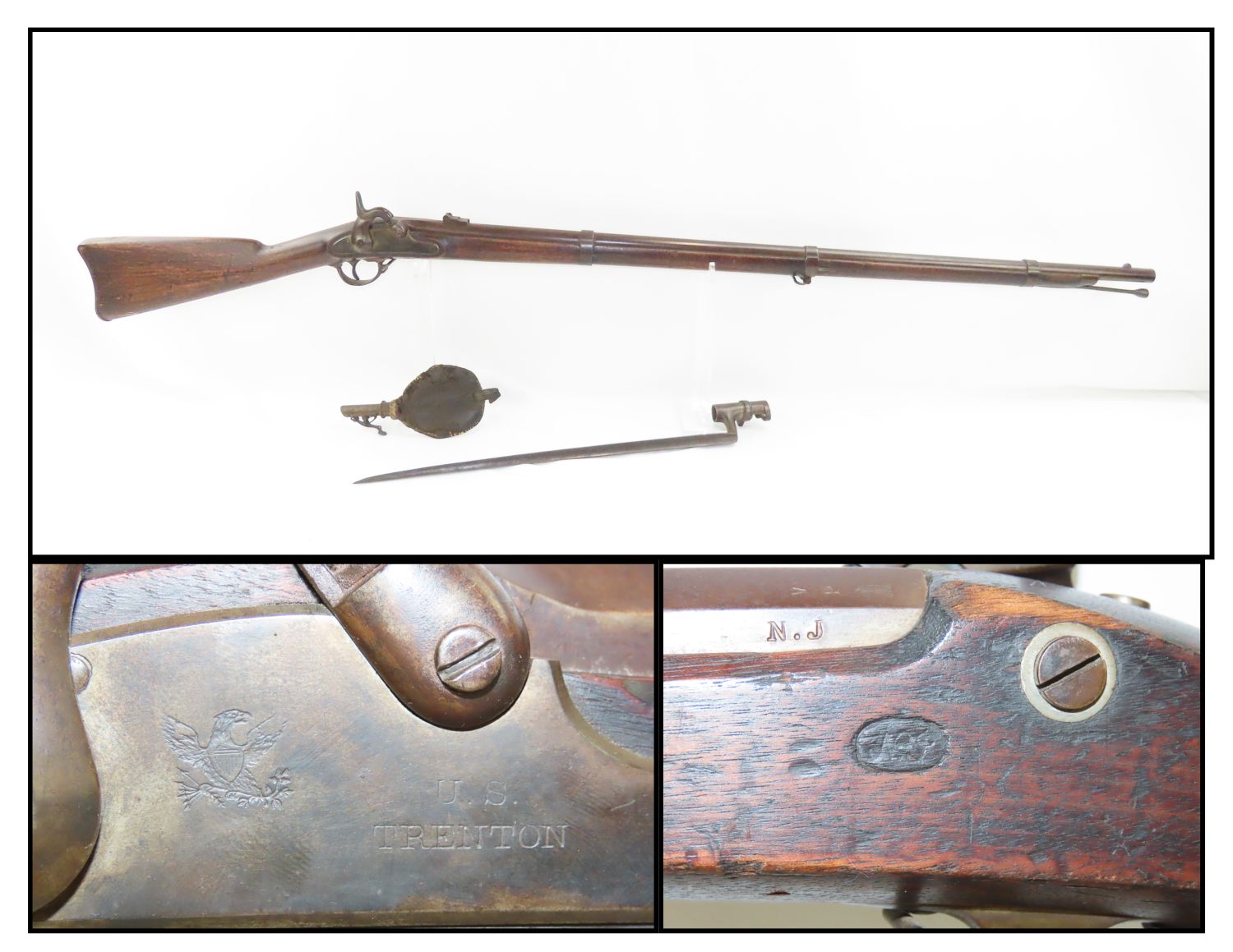 New Jersey Contract Trenton Locomotive & Machine Co. Model 1861 Rifle ...