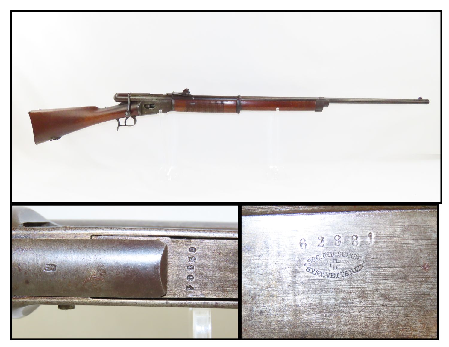 Swiss Vetterli Model 1871 Rifle 12.31 C&R Antique 001 | Ancestry Guns