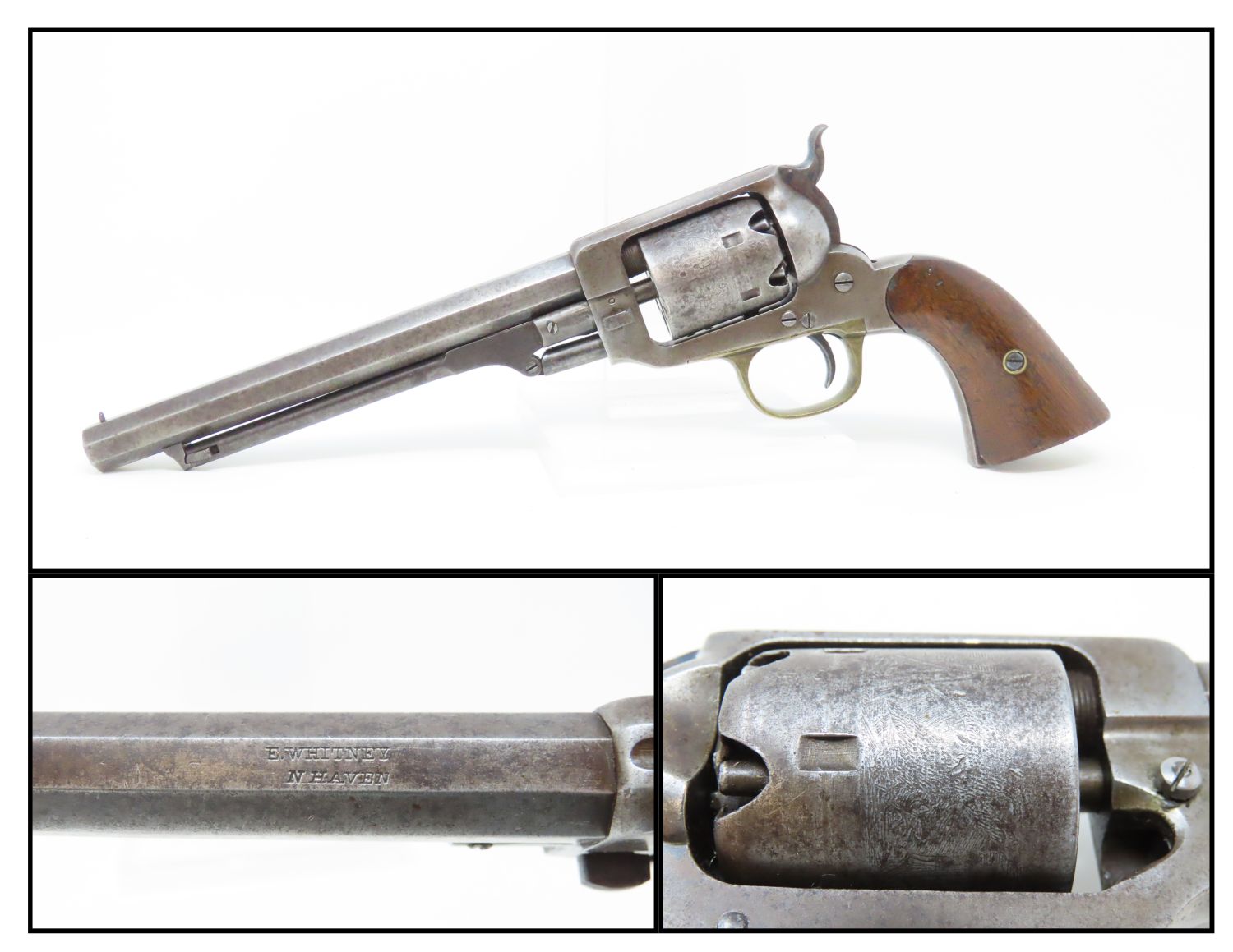 Whitney Navy Revolver With Cylindar Scene 3.23.21 C&R Antique 001 ...