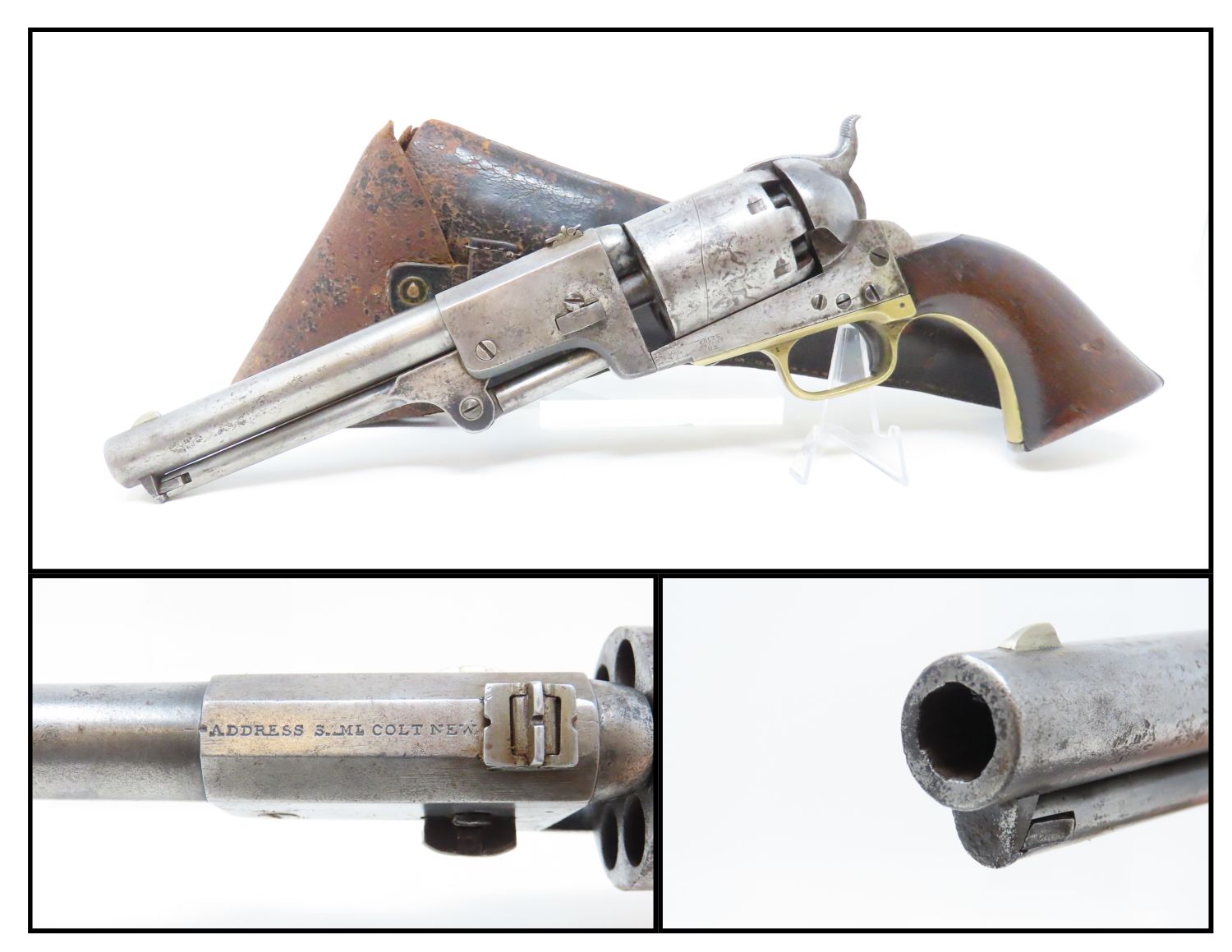 Colt Third Model Dragoon Percussion Revoler with Holster 3.30.21 C&R ...