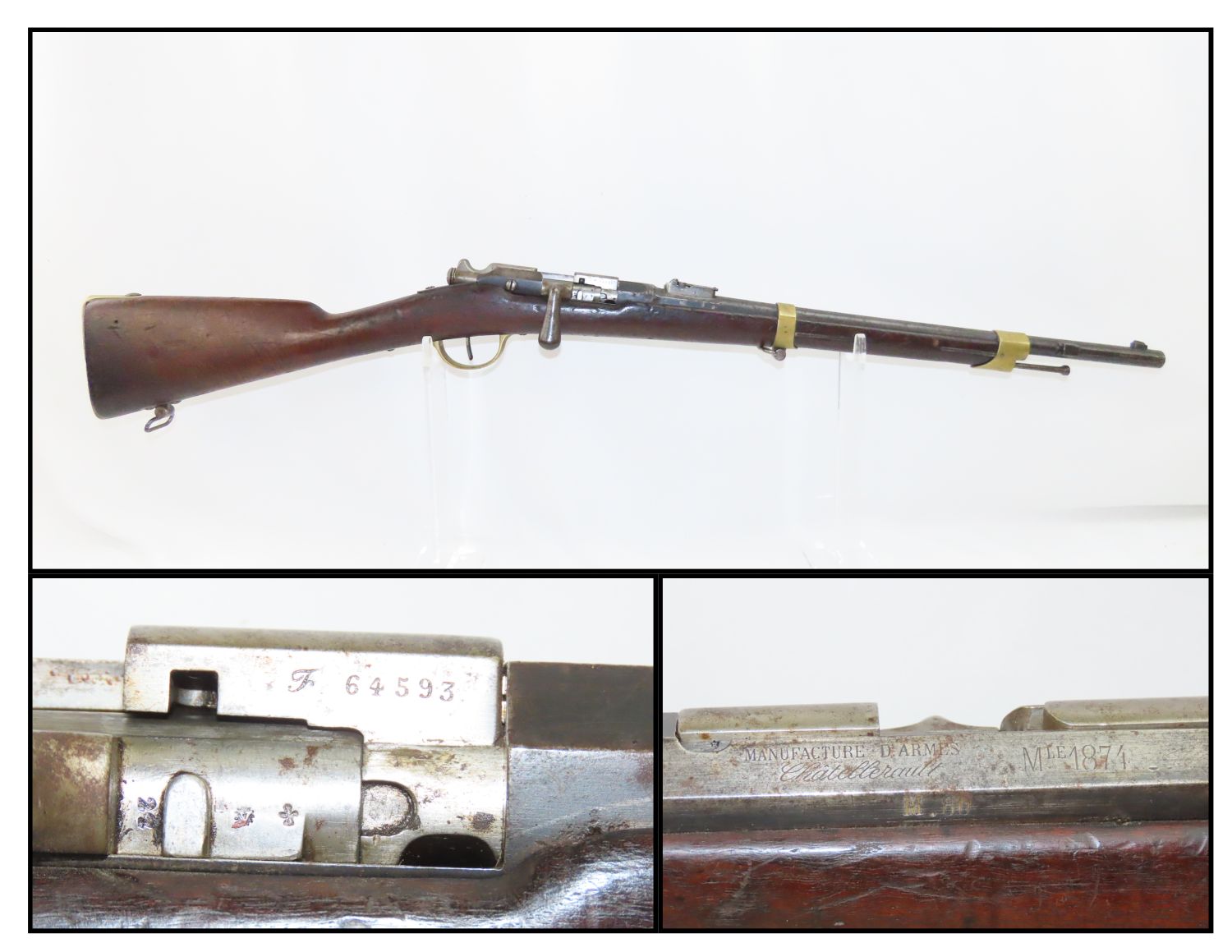 Chatellerault Model 1874 Military Bolt Action Carbine 4.7.21 C&R ...