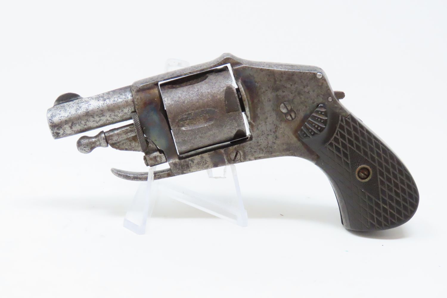 European Double Action Folding Trigger Revolver 6 28 21 C R Antique 002 