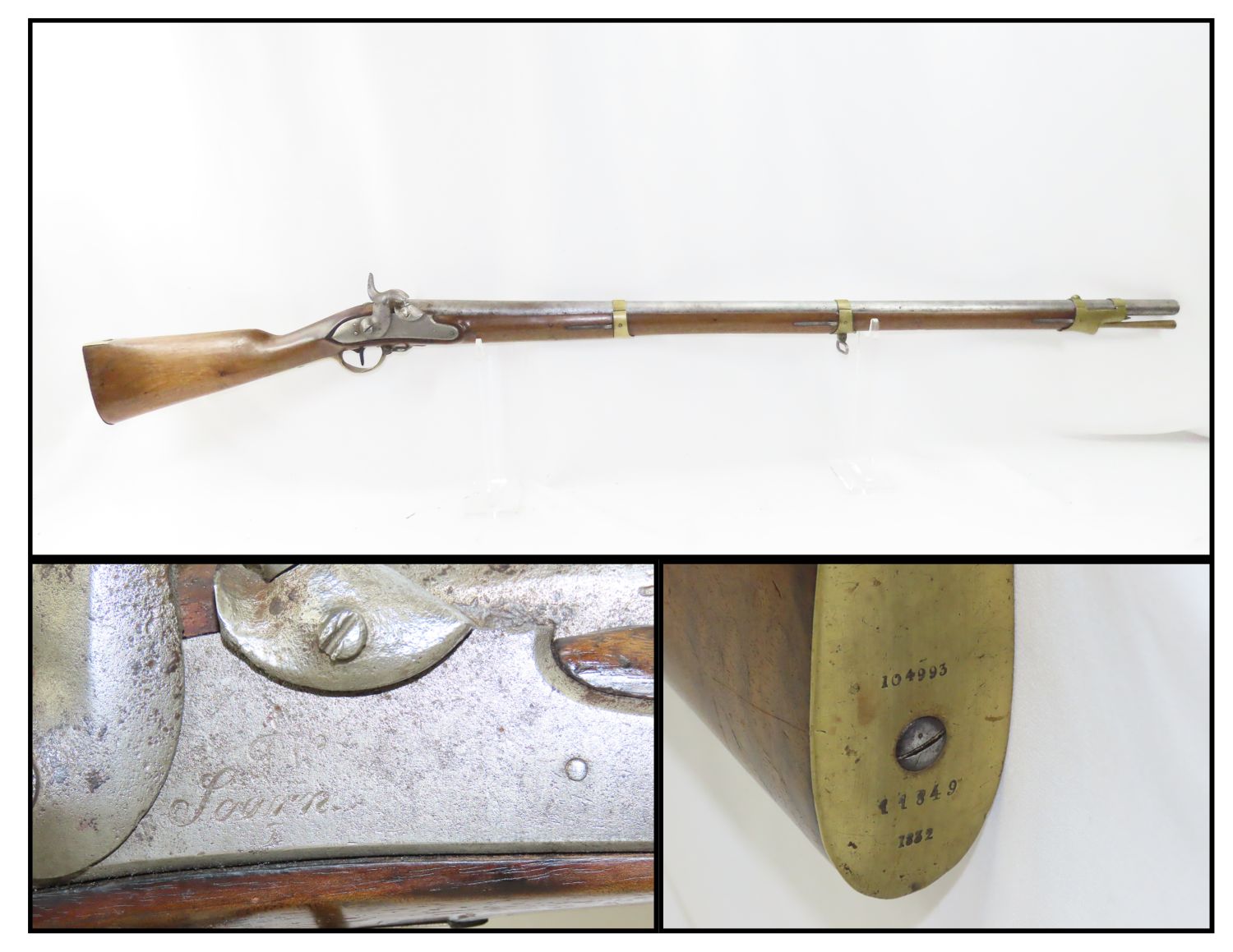 Prussian Model 1809 31 Percussion Conversion Musket with Bayonet 6.30. ...