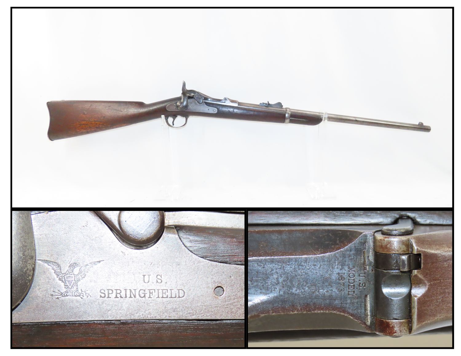 Desirable Custer Era U.S. Springfield Model 1873 Trapdoor Carbine 7.20. ...