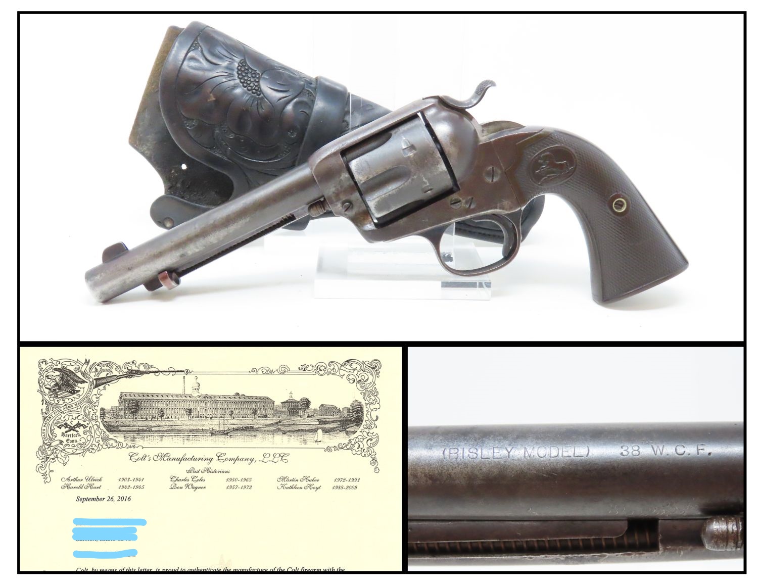 1 Texas Shipped Colt First Generation Bisley Single Action Army Revolver Ancestry Guns