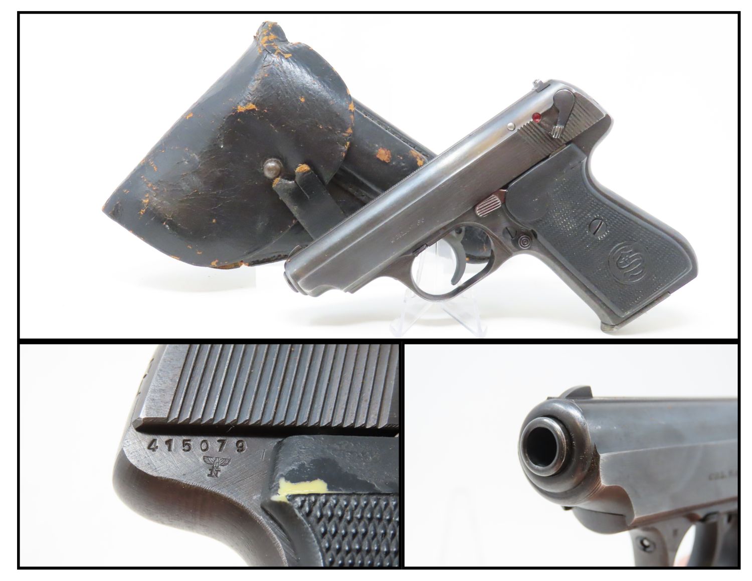 Sold at auction J.P. Sauer & Sohn Model 38H Semiautomatic Pistol Auction  Number 3785T Lot Number 1208
