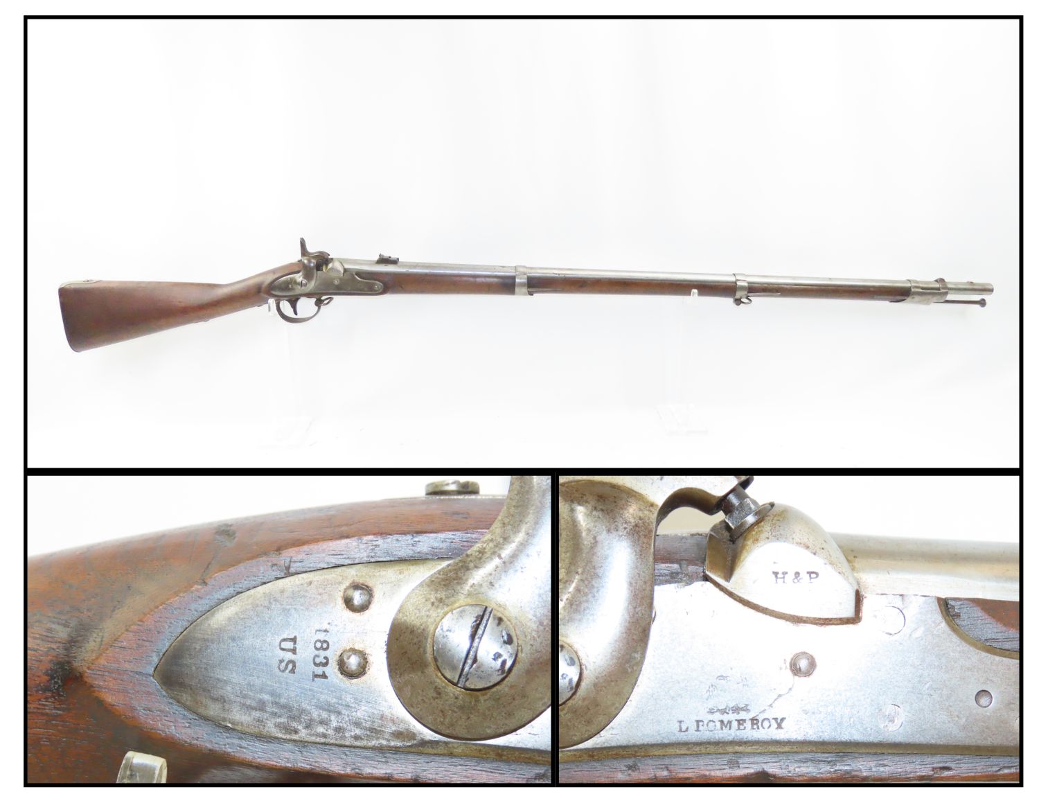 Hewes 7 Phillips Bolster Conversion L. Pomeroy Model 1816 Musket 8.10. ...