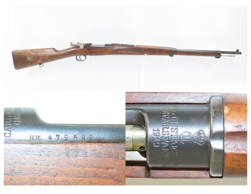 Swedish Carl Gustaf Model 1896 Mauser Rifle C&RAntique001 | Ancestry Guns