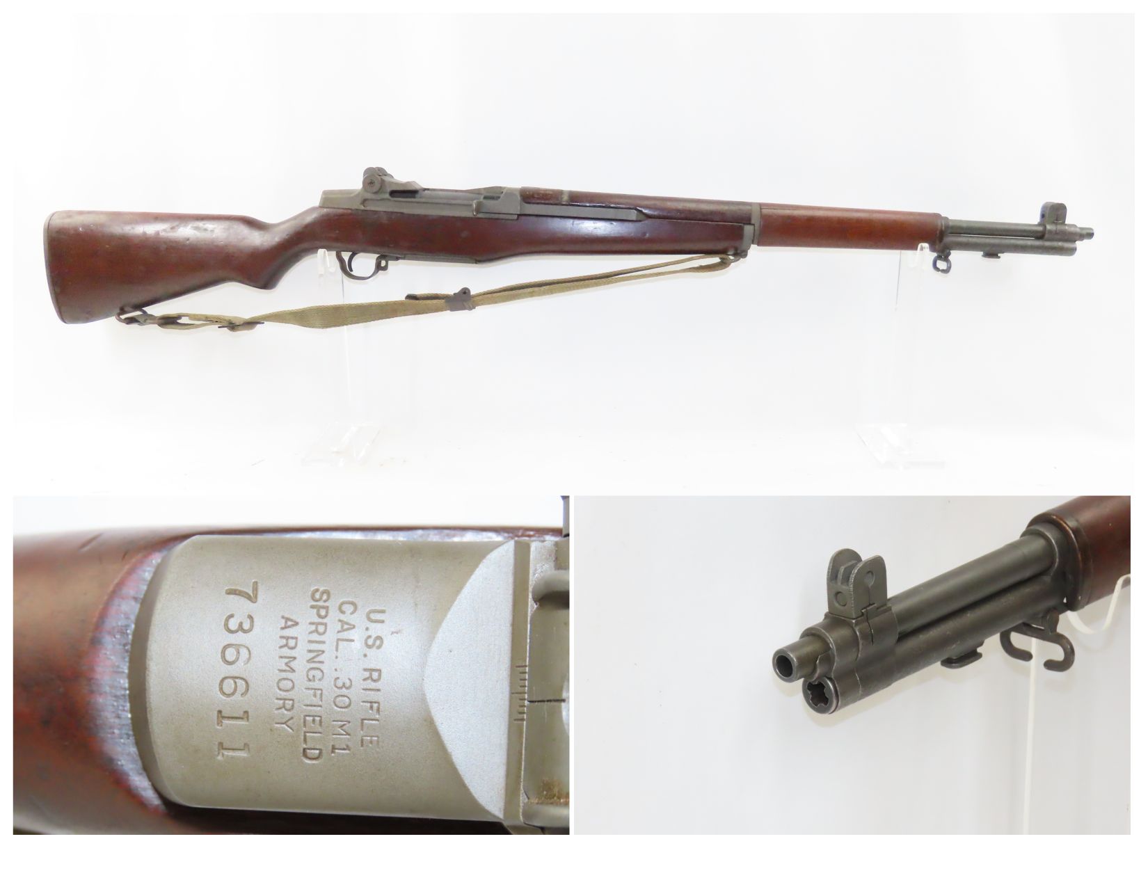 U.S. Springfield Armory M1 Garand Rifle 1.6.22 C&RAntique001 | Ancestry ...