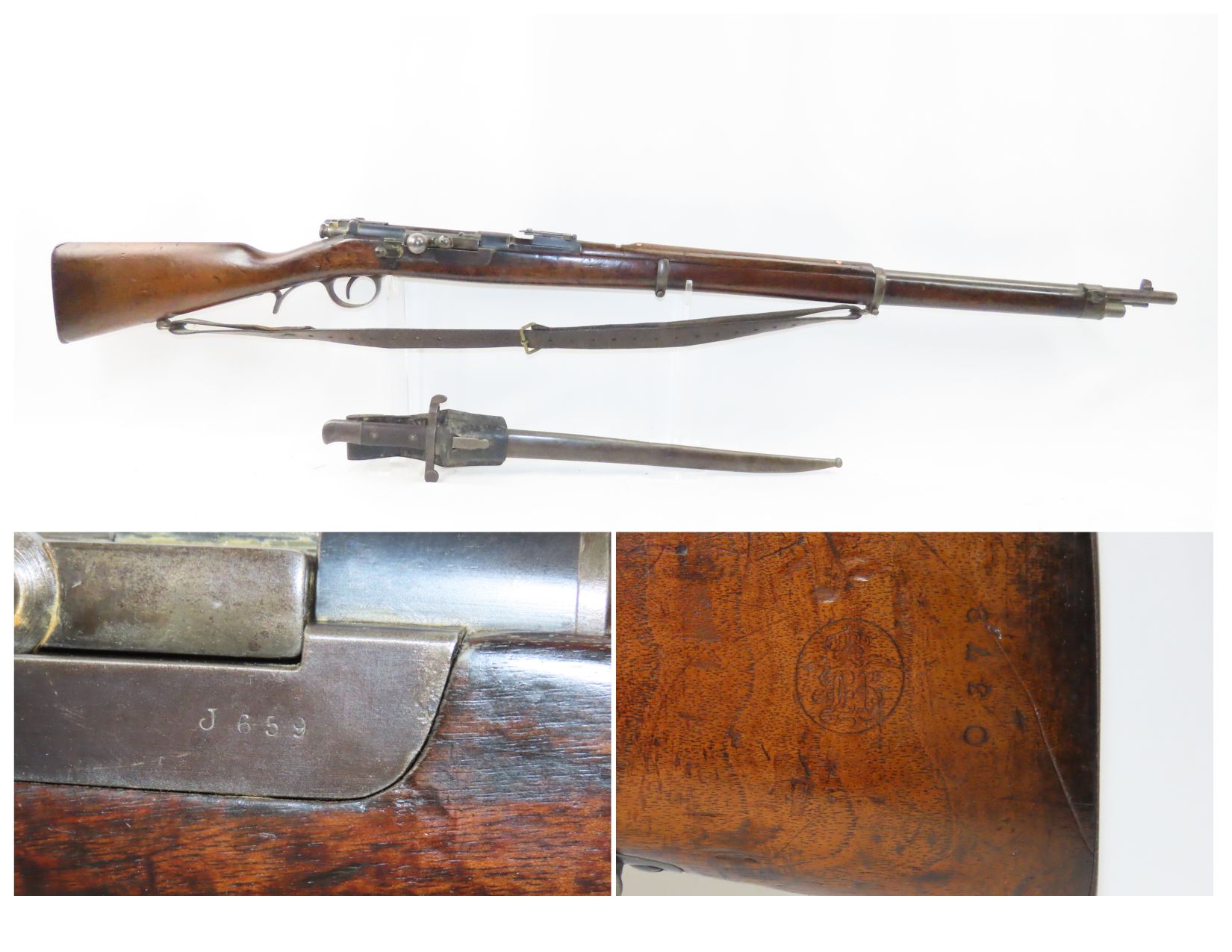 Austrian Steyr Model 1886 Kropatschek Rifle 3.15.22 C&RAntique001 ...