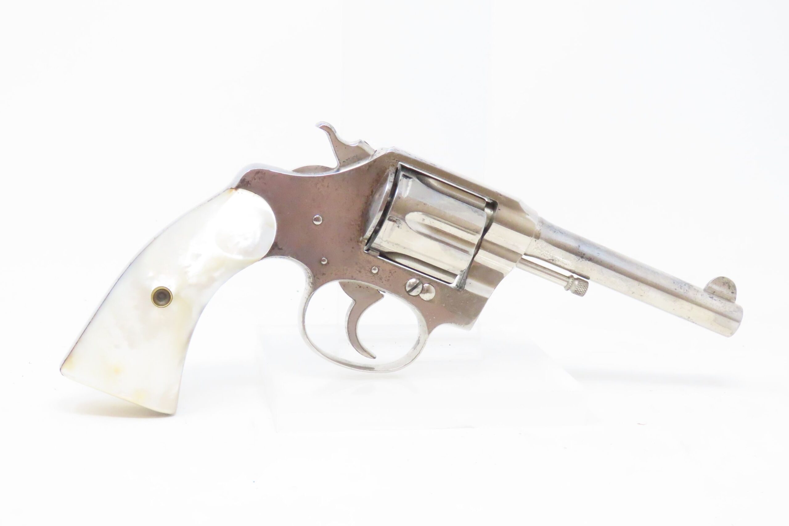 Colt Police Positive Revolver With Pearl Grips 51322 Candrantique015 Ancestry Guns 3786