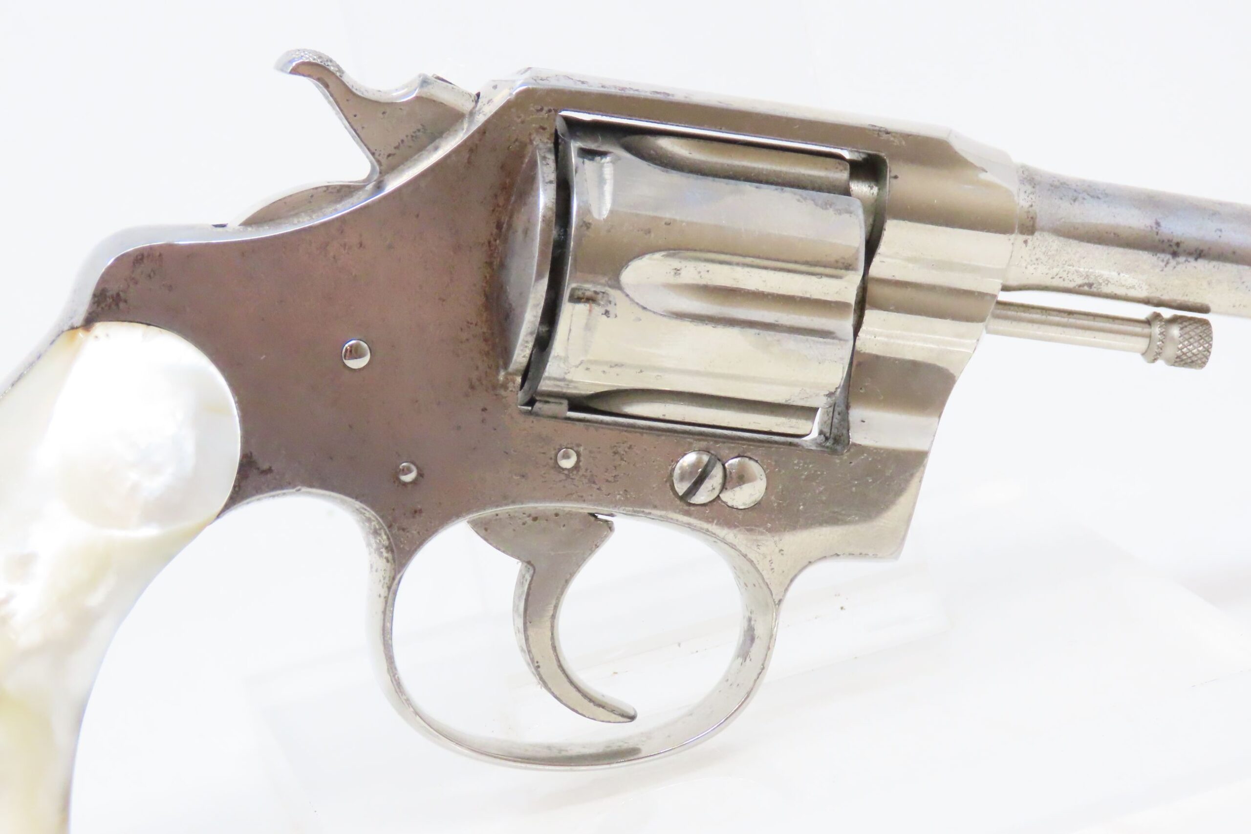 Colt Police Positive Revolver With Pearl Grips 51322 Candrantique017 Ancestry Guns 6168