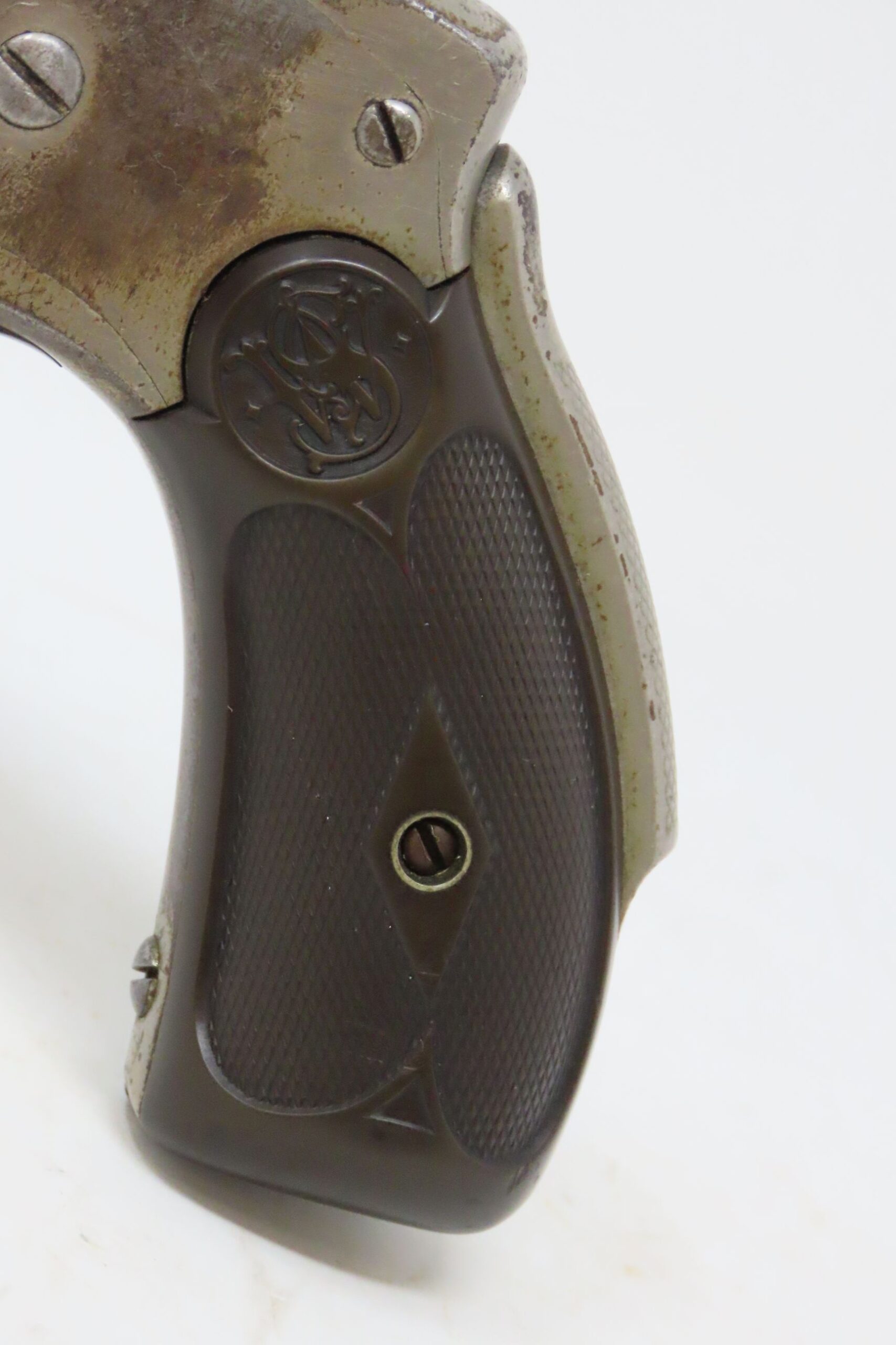 Smith And Wesson 38 Safety Hammerless Second Model Revovler 5 3 22 Candrantique003 Ancestry Guns